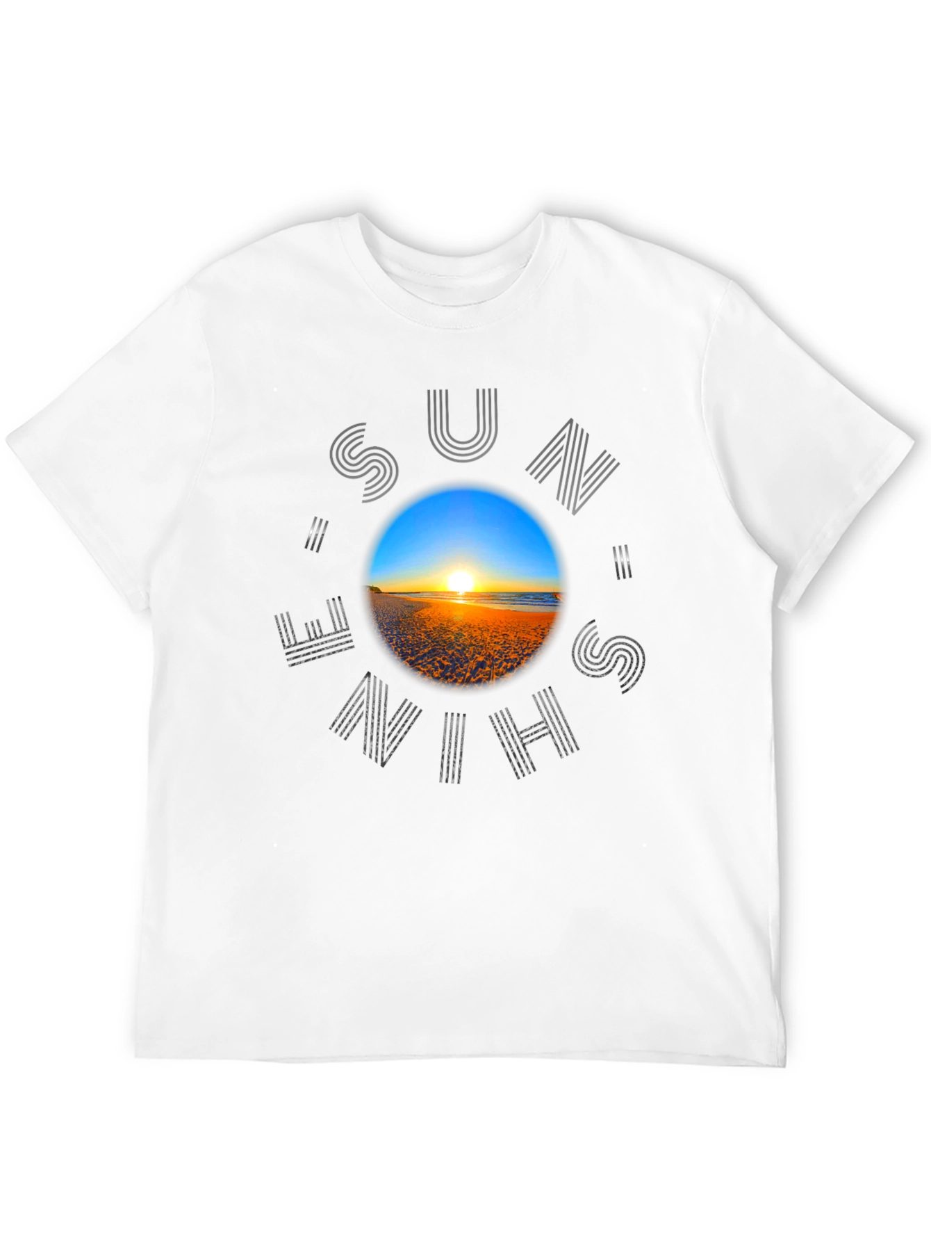 Sunshine Beach Graphic Black T-Shirt