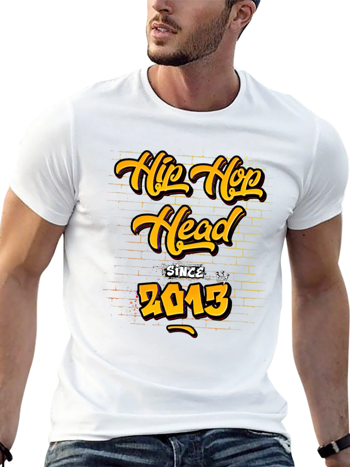 Hip Hop Head Since 2013 Black T-Shirt