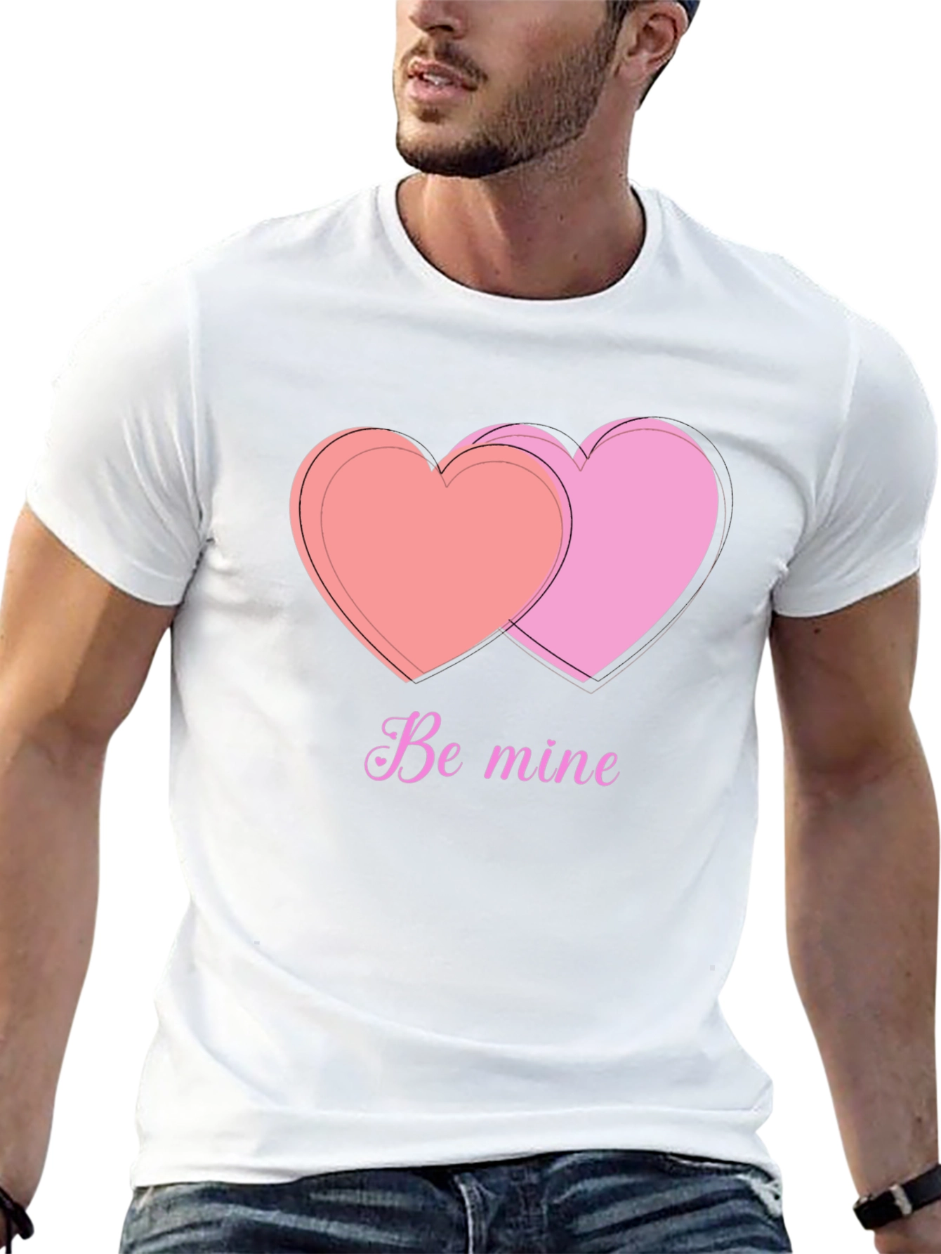 Be Mine Graphic Tee - Valentines Day Heart Shirt