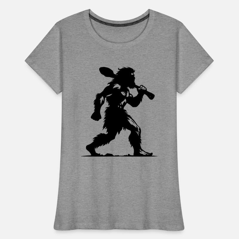 Caveman Silhouette Club Art