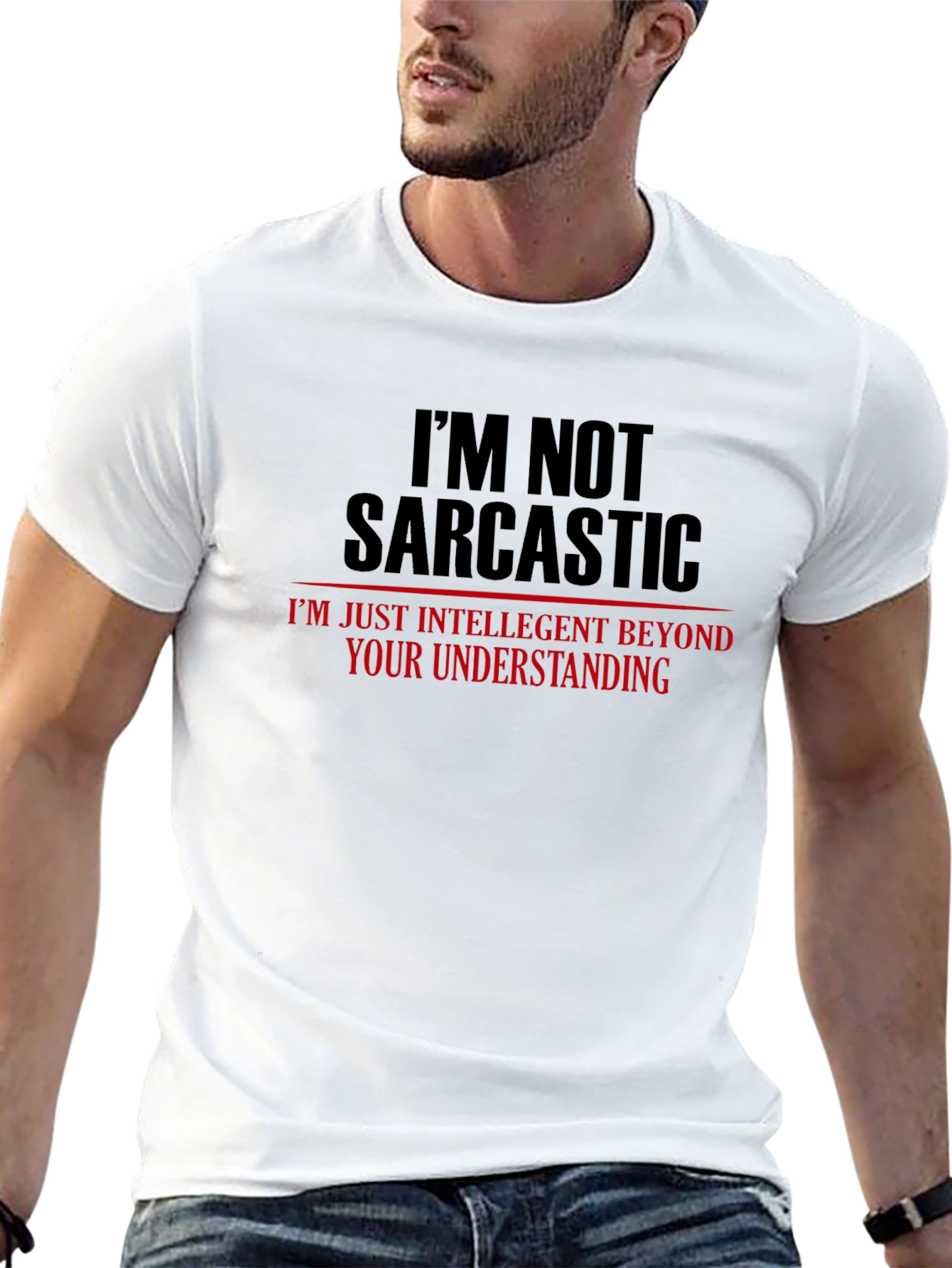 Sarcastic Humor Graphic Tee - Mens Black T-Shirt