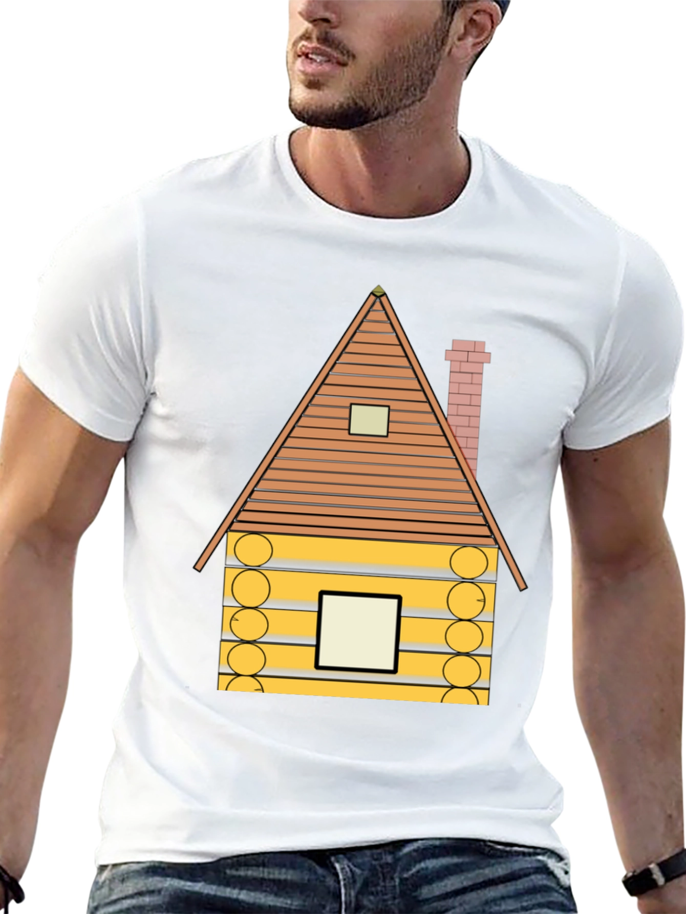 Cabin Graphic T-Shirt - Novelty Design