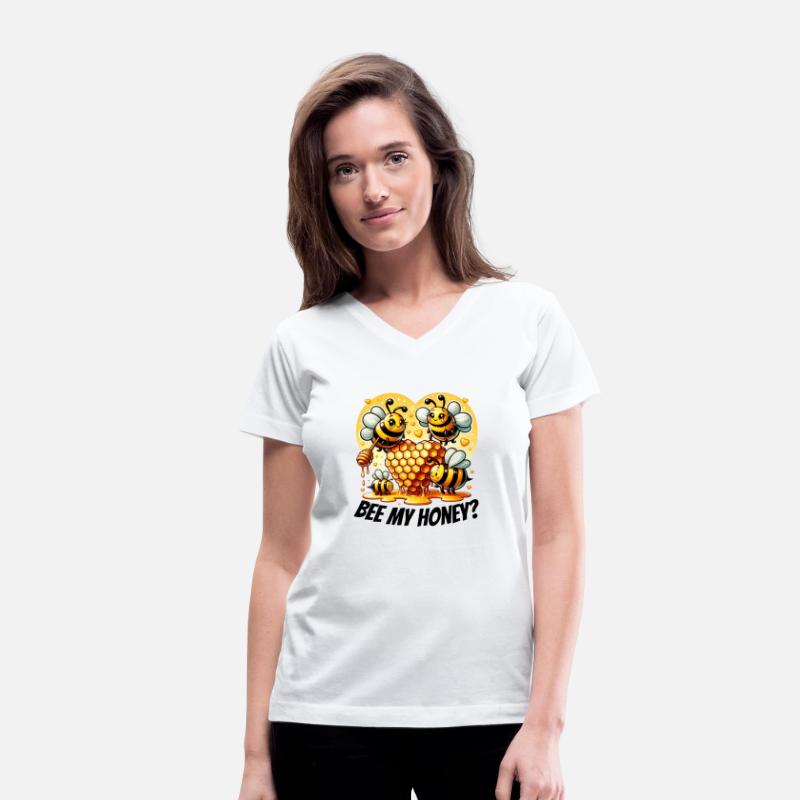 Cute Bees and Honeycomb