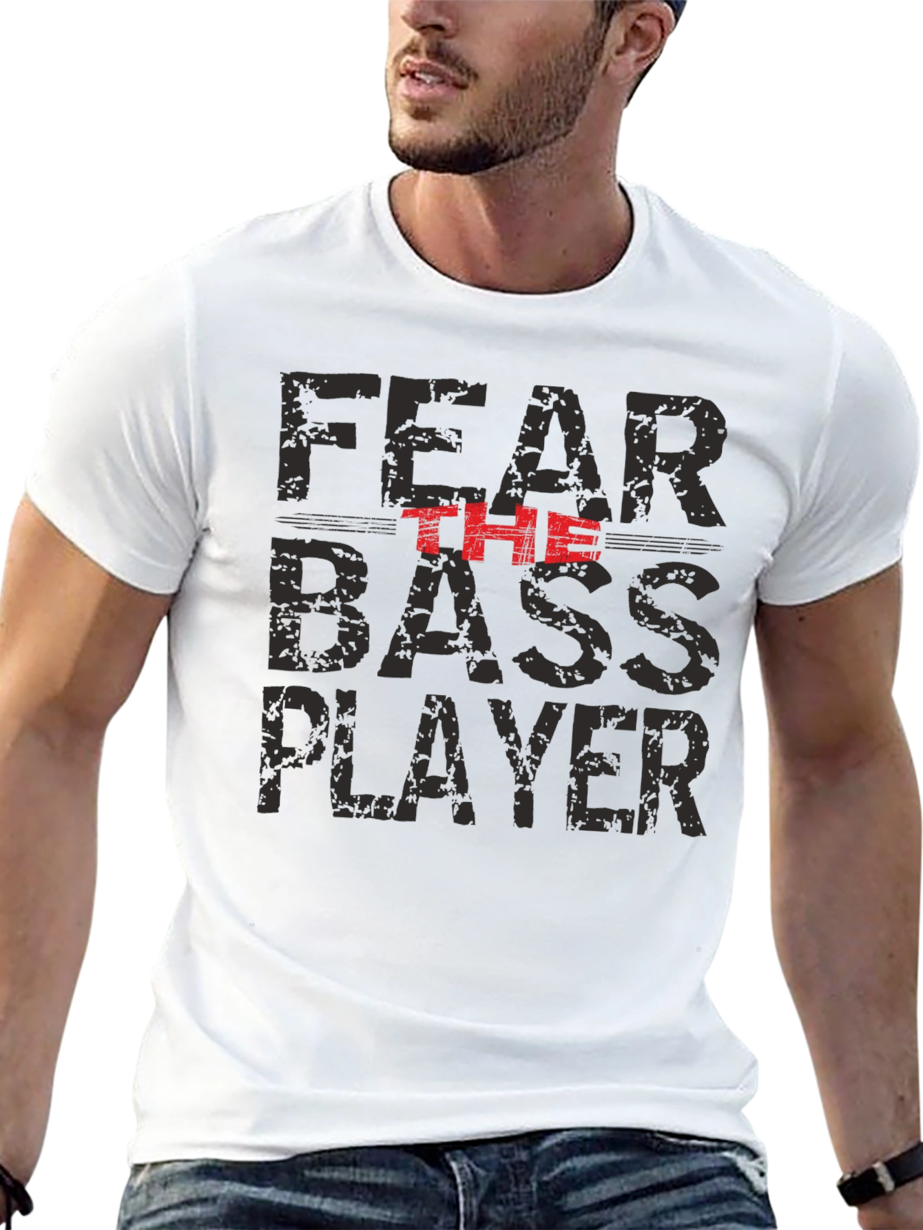 Fear the Bass Player Graphic T-Shirt
