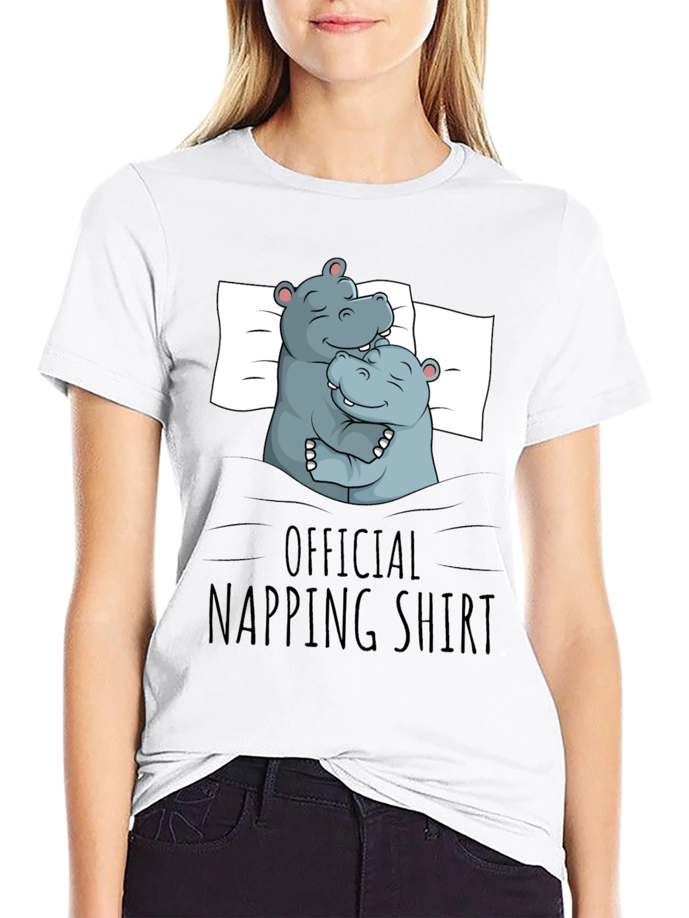 Official Napping Shirt - Cute Hippos T-Shirt