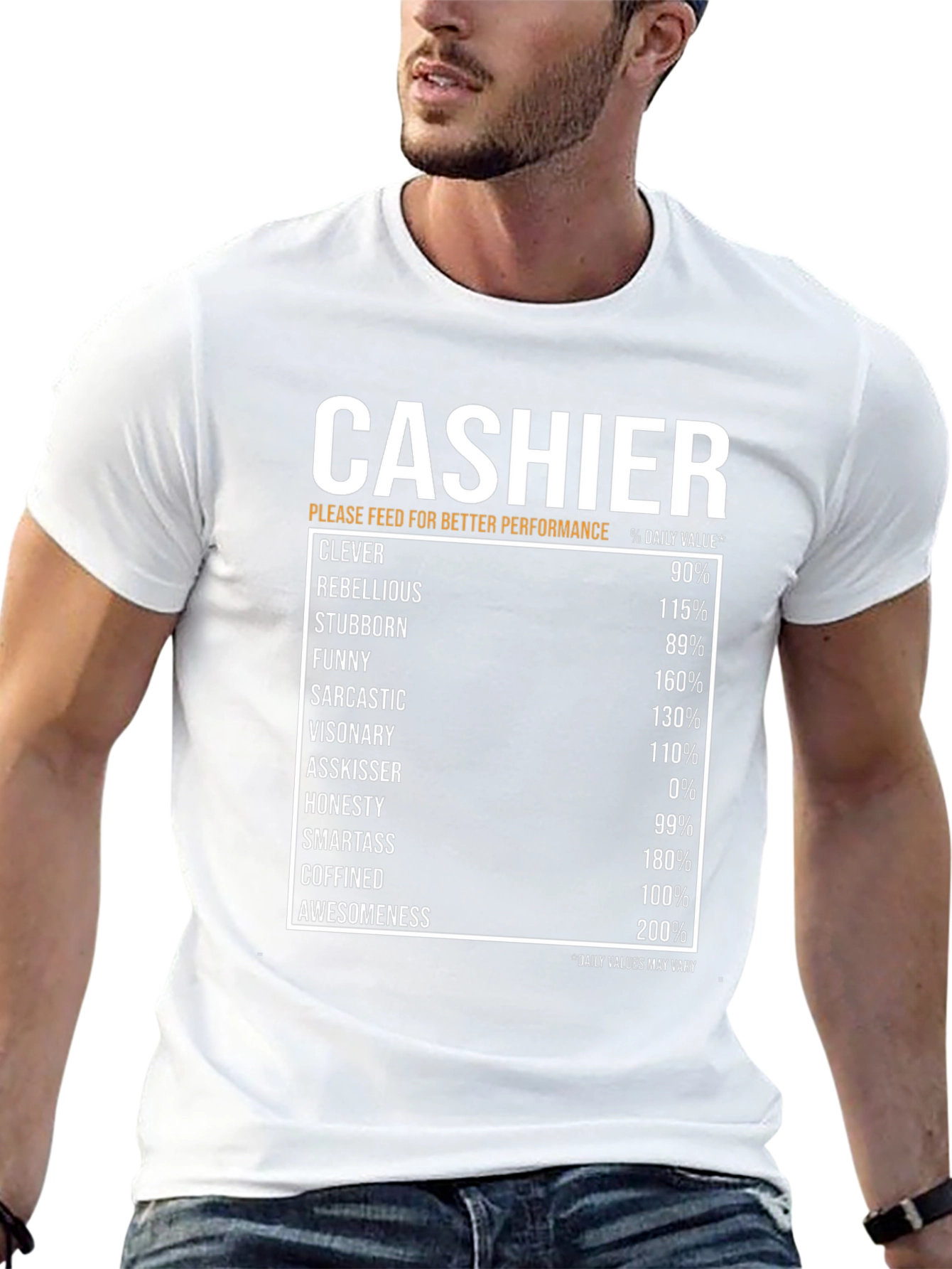 Cashier Humor Black T-Shirt