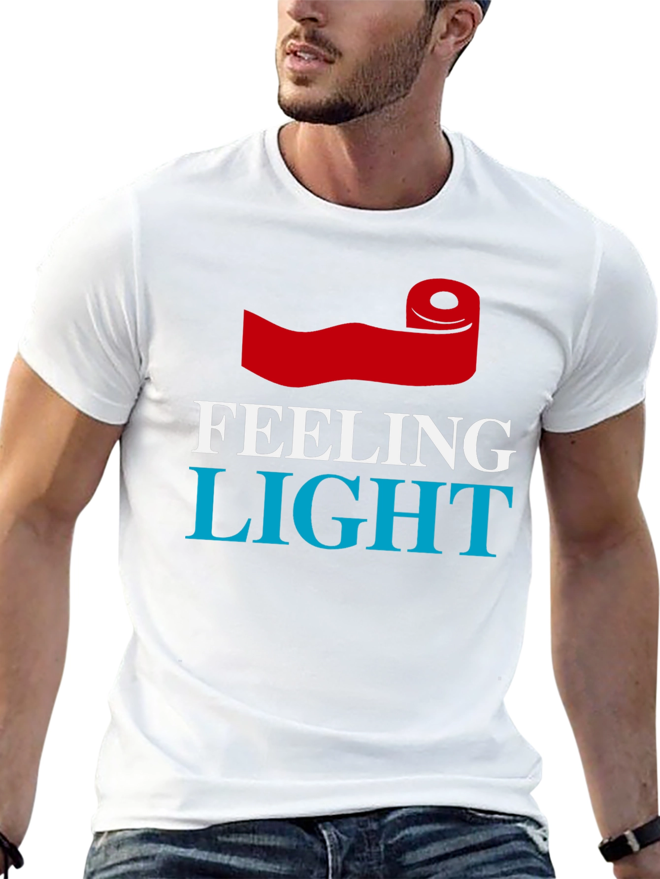 Feeling Light Toilet Paper Roll Graphic Tee