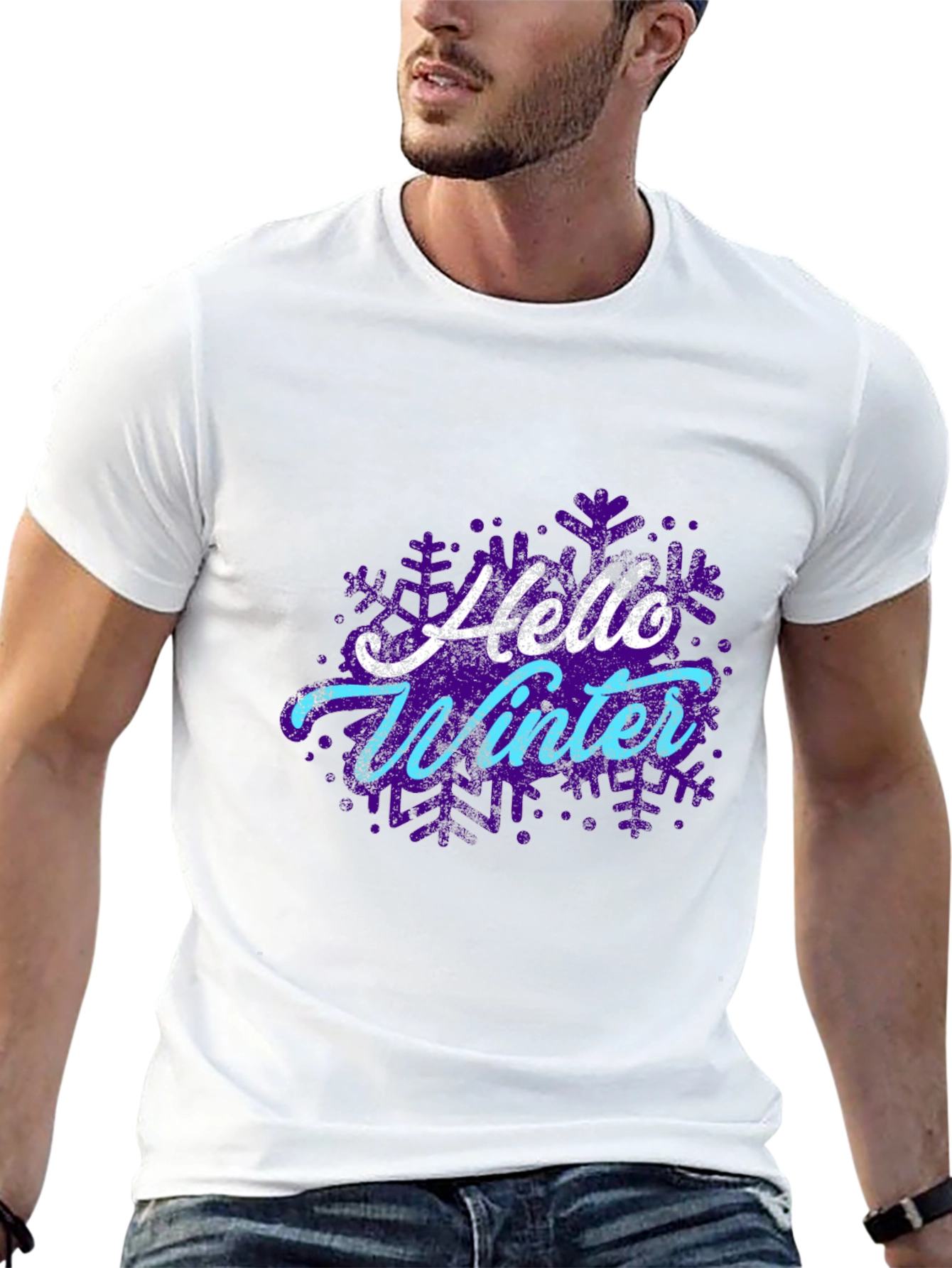 Hello Winter Snowflake Graphic Tee