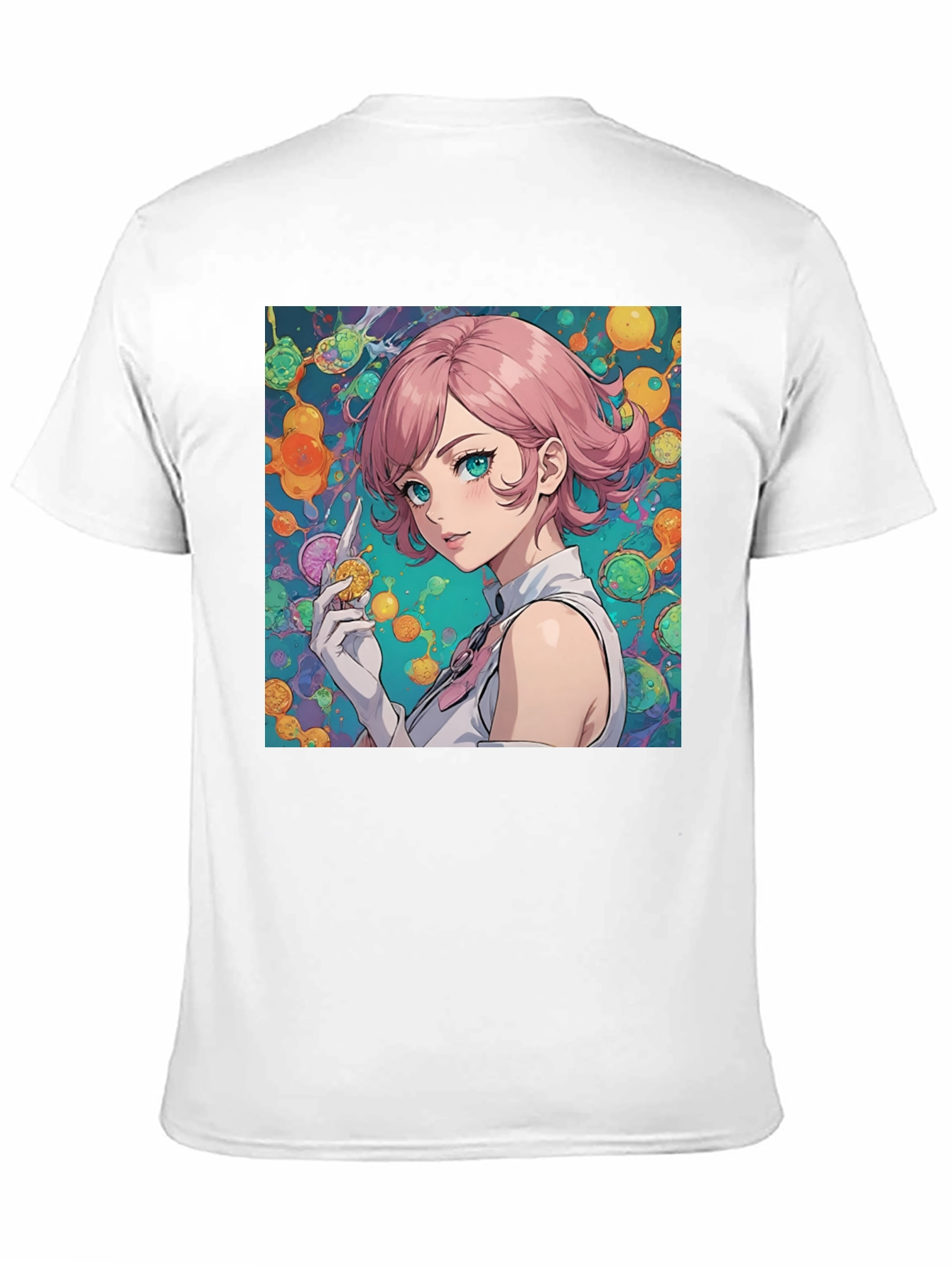 Anime Girl Graphic Tee - Stylish Black T-Shirt