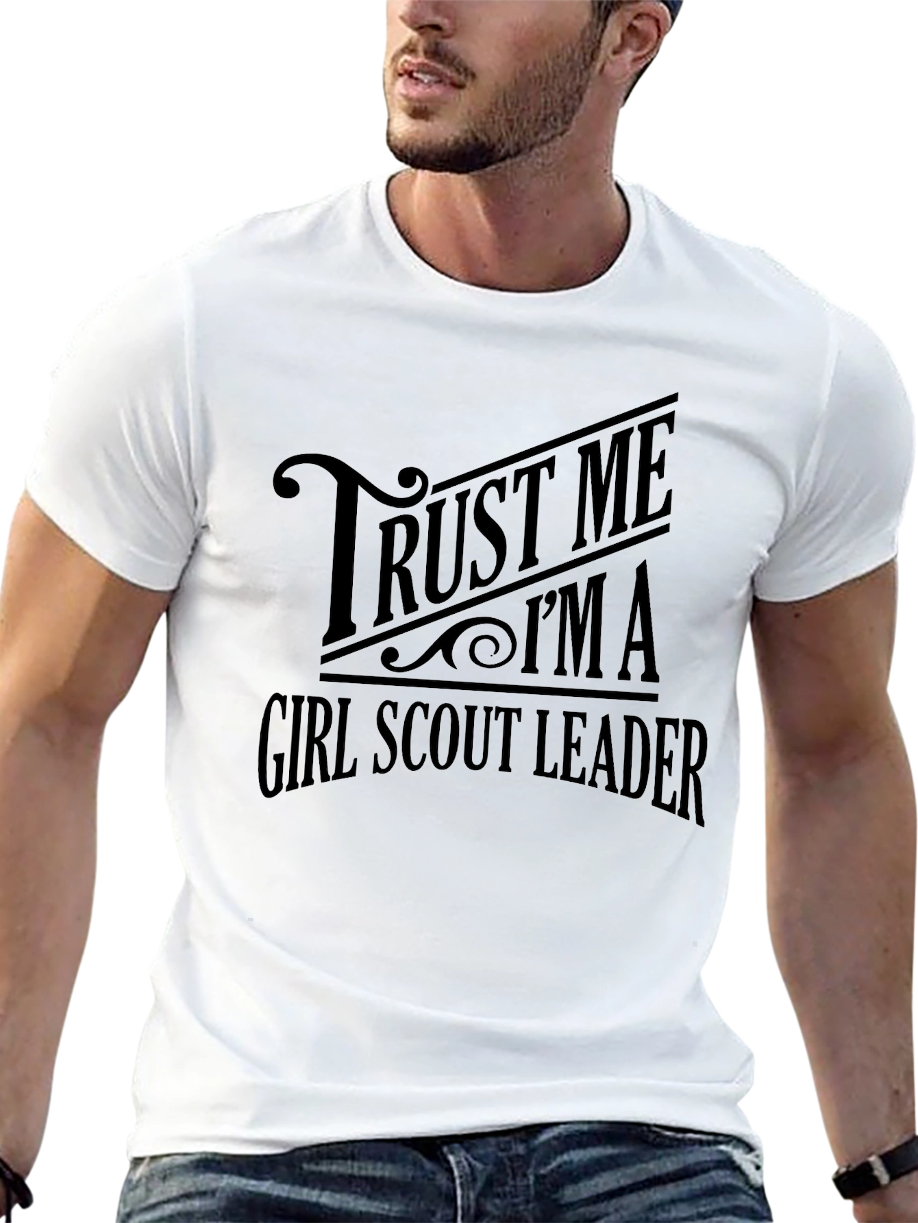 Trust Me Im A Girl Scout Leader Black T-Shirt