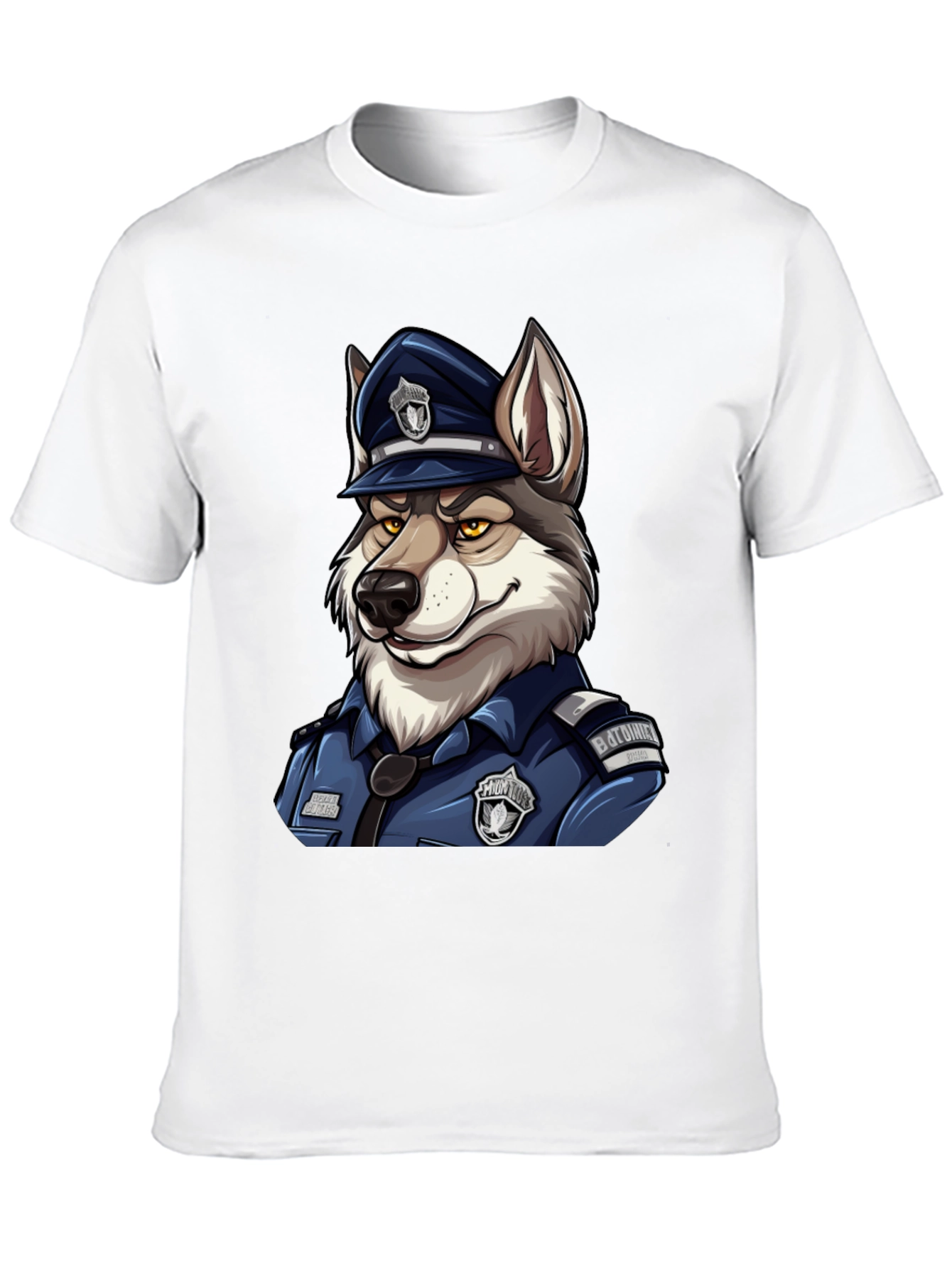 Wolf Cop Graphic T-Shirt - Black