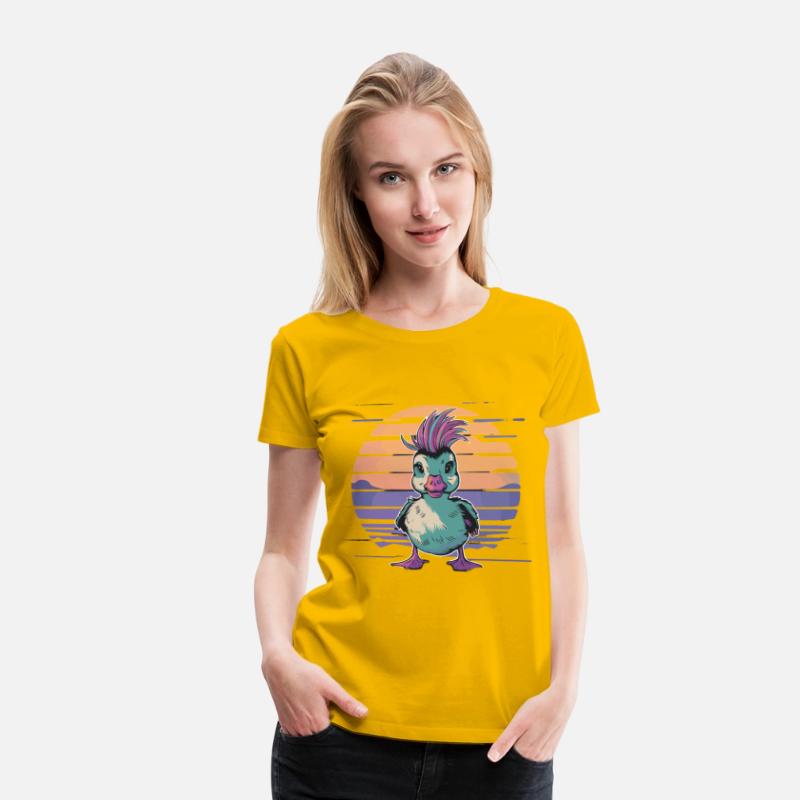 Duck Punk Style Sunset Vibes