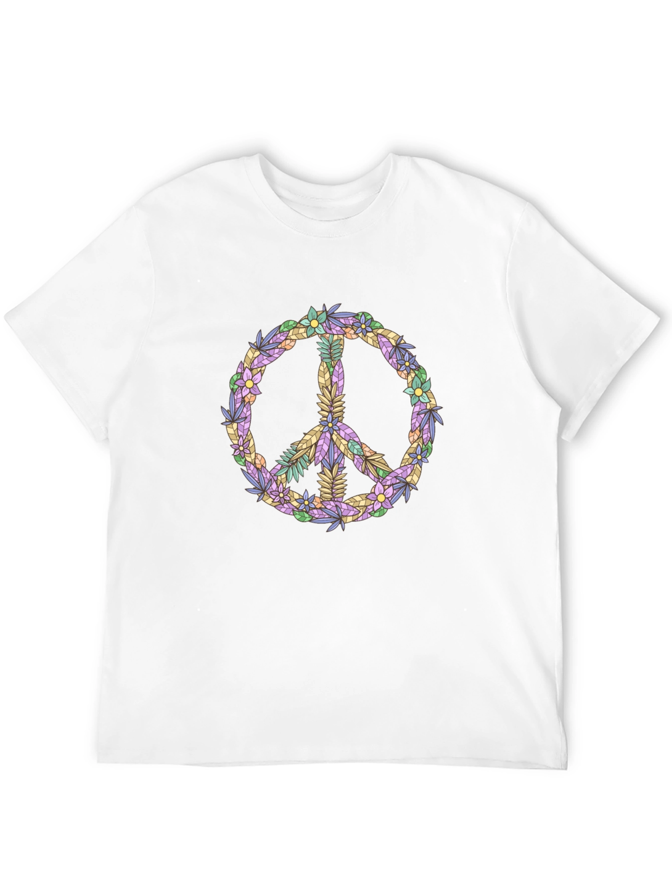 Floral Peace Sign Graphic Tee