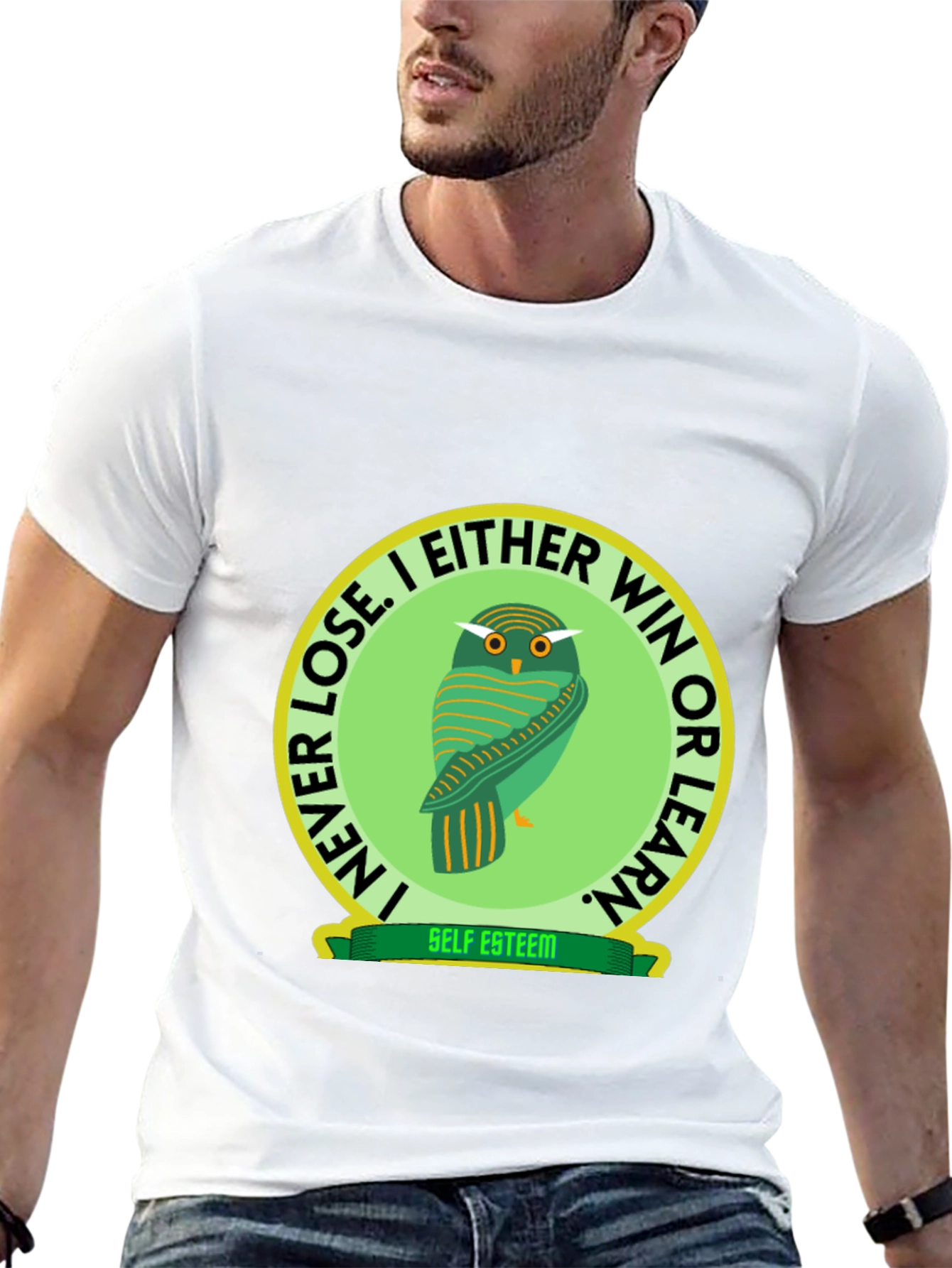 Owl Graphic T-Shirt - Self Esteem Slogan Tee