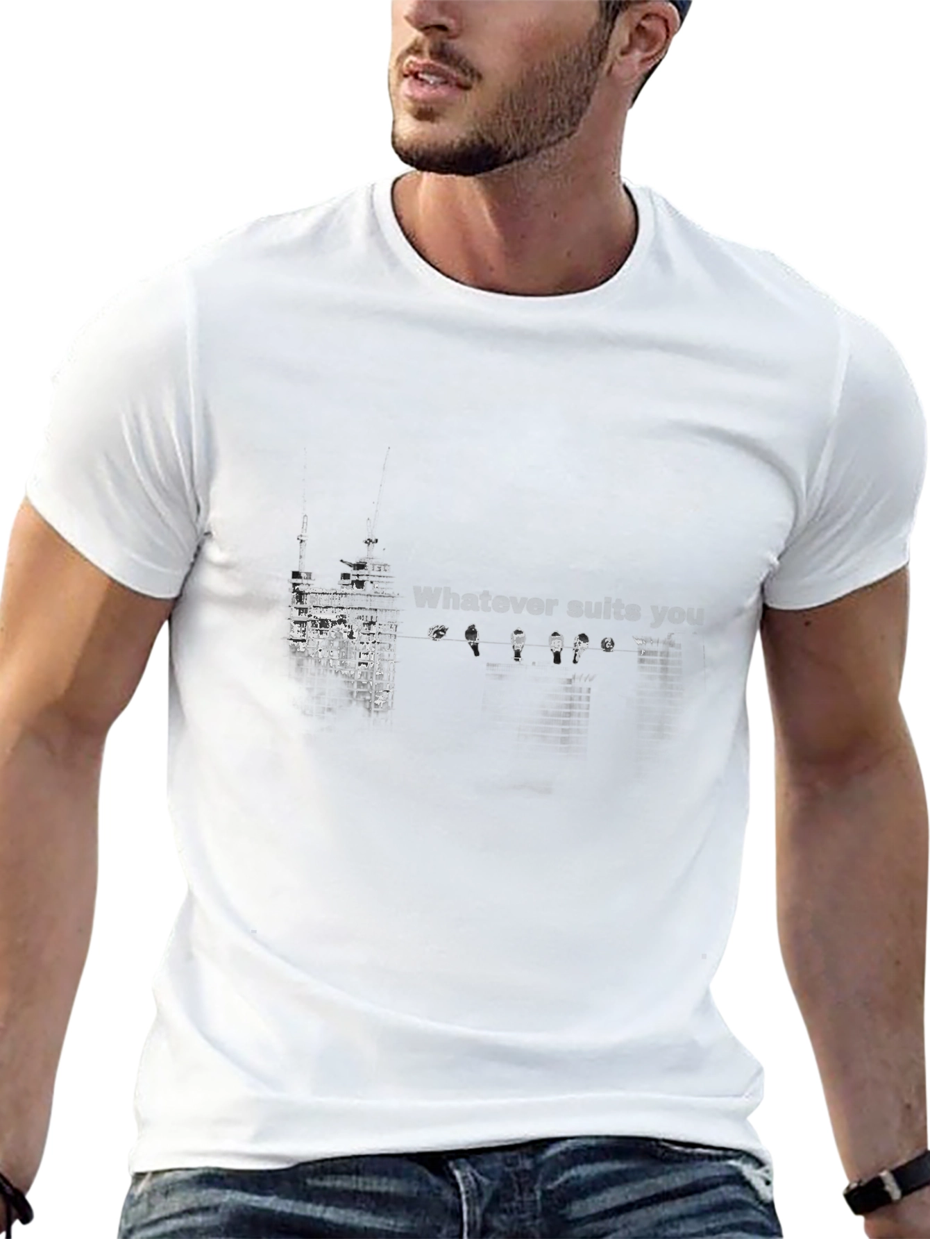 Whatever Suits You Black Graphic Tee
