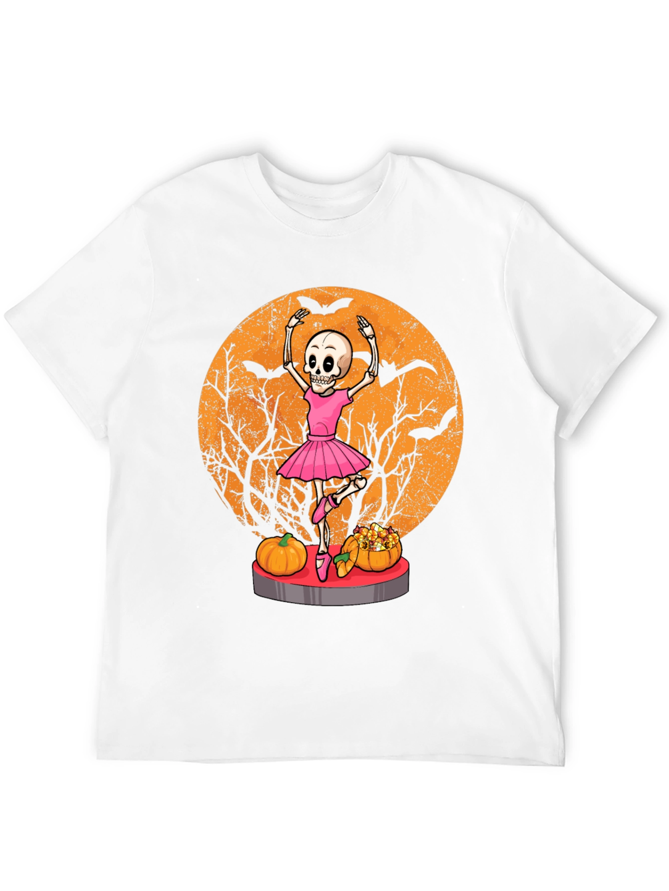 Halloween Skeleton Ballerina T-Shirt