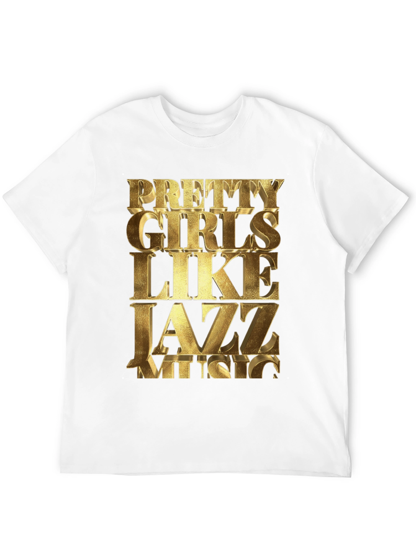 Pretty Girls Like Jazz Music Black T-Shirt