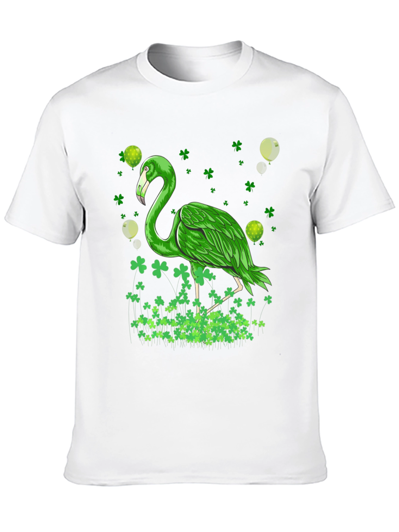 St. Patricks Day Green Flamingo T-Shirt