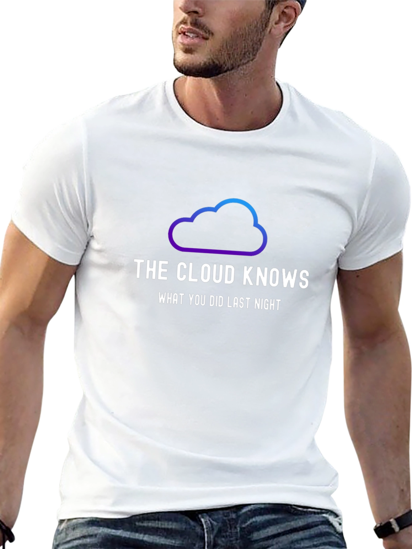 The Cloud Knows T-Shirt - Trendy Graphic Tee