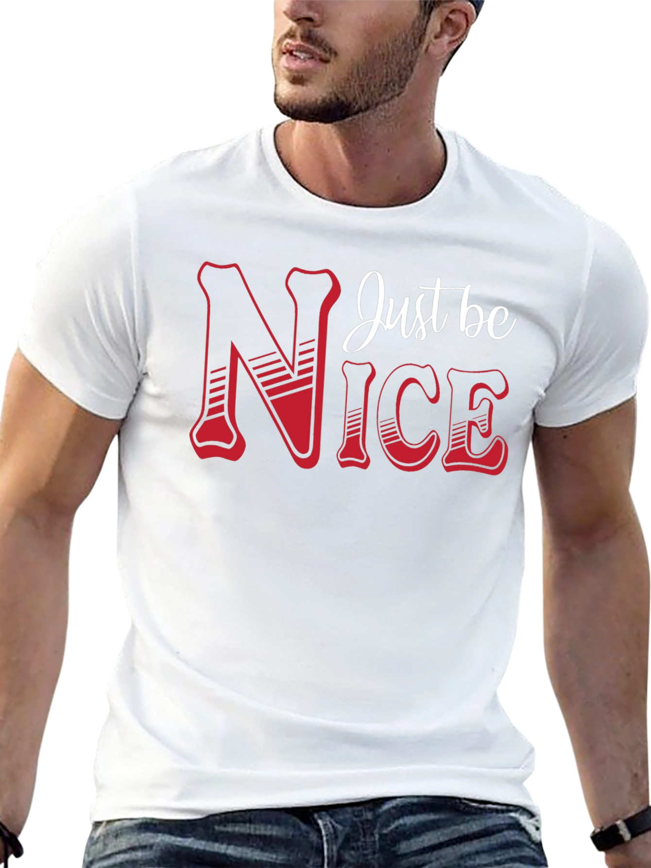 Just Be Nice Graphic T-Shirt - Black