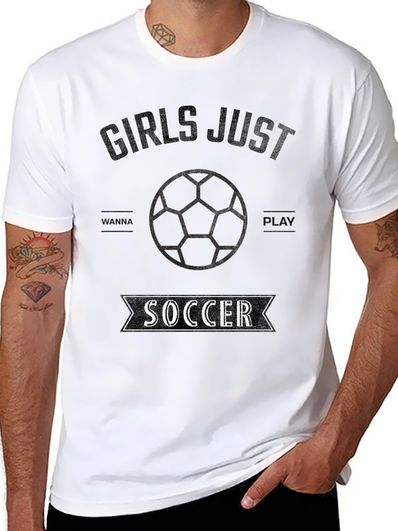 Girls Just Wanna Play Soccer T-Shirt