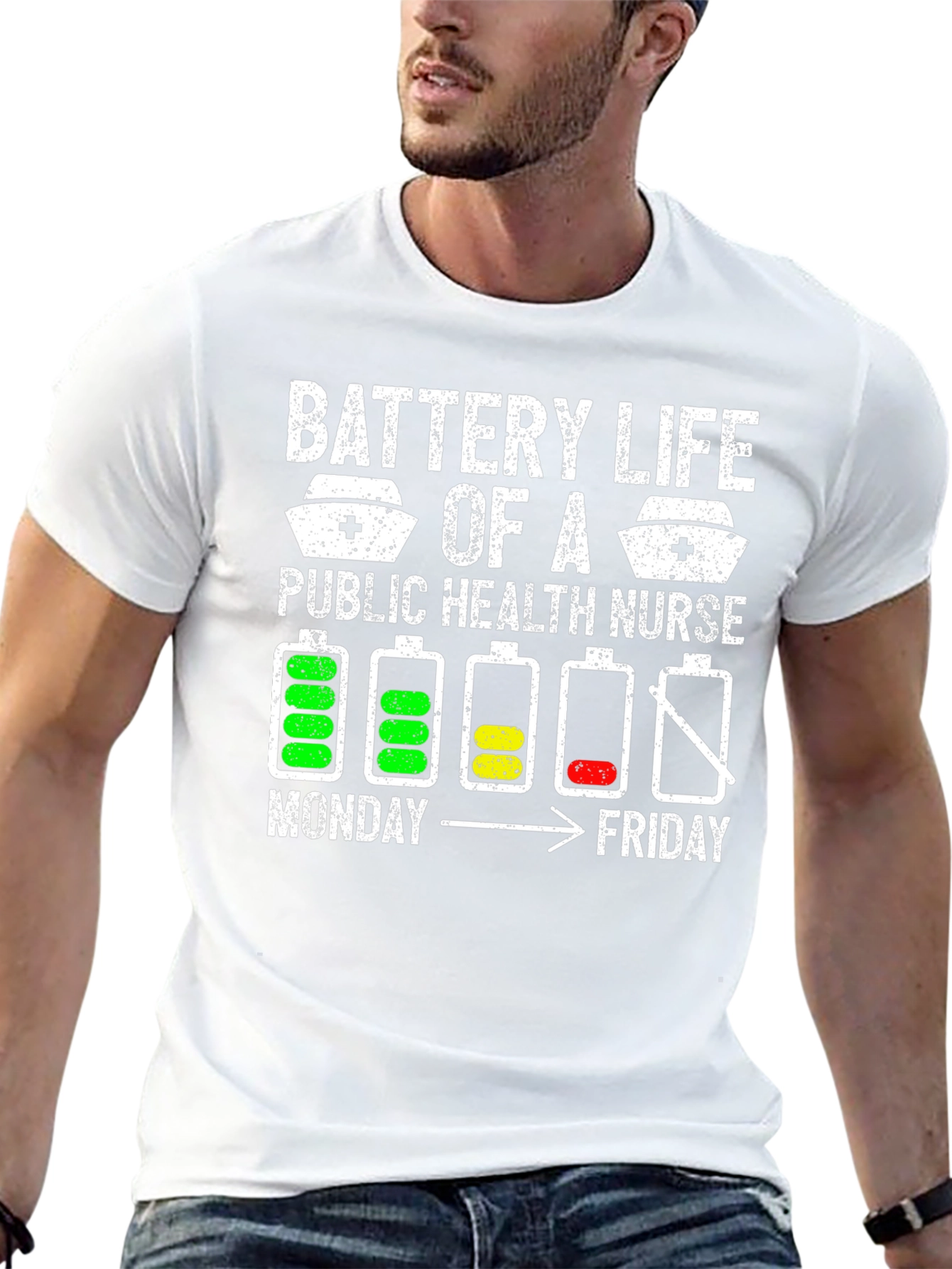 Battery Life Public Health Nurse T-Shirt