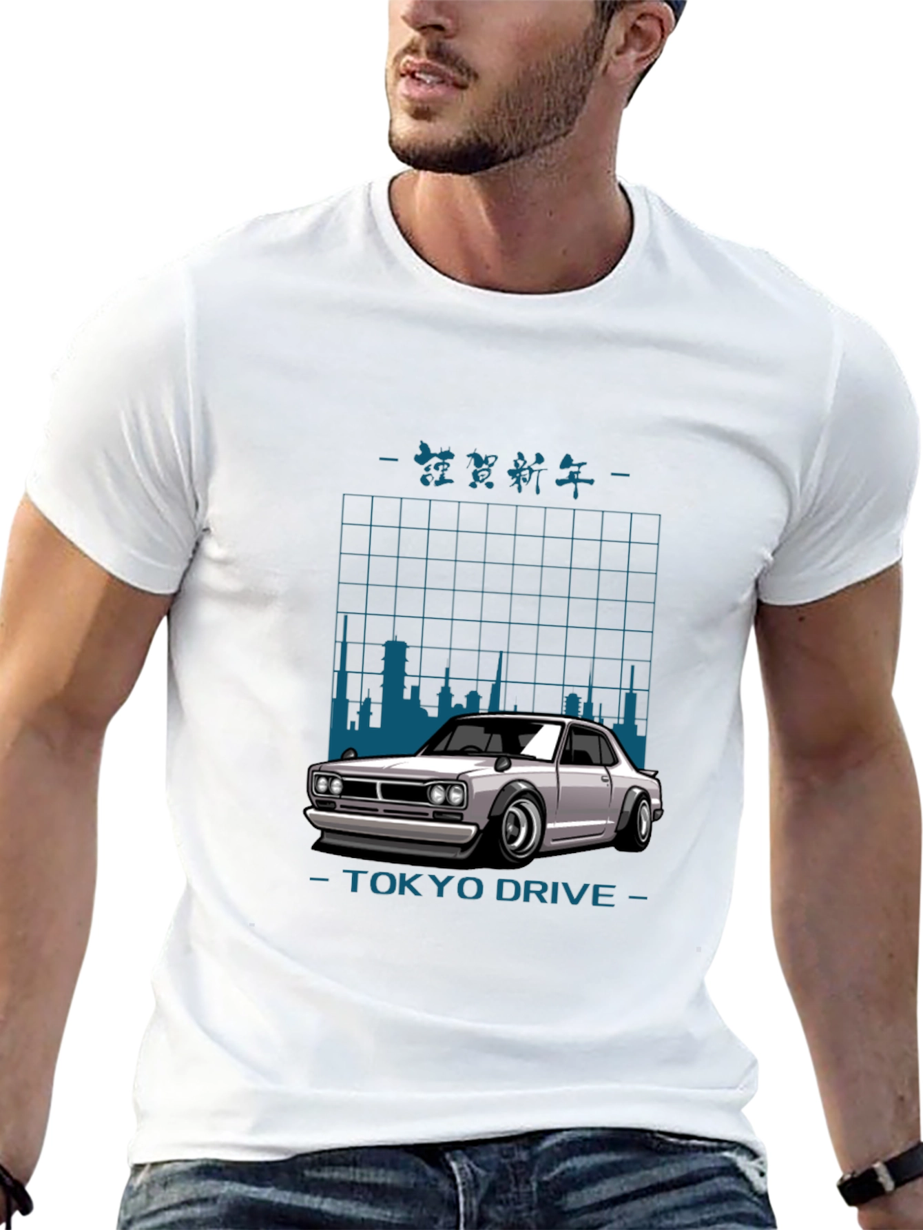 Tokyo Drive Car Graphic Black T-Shirt