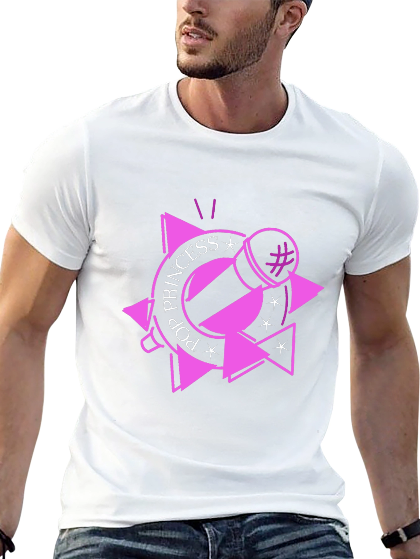 Pop Princess Black T-Shirt - Music Lover Tee