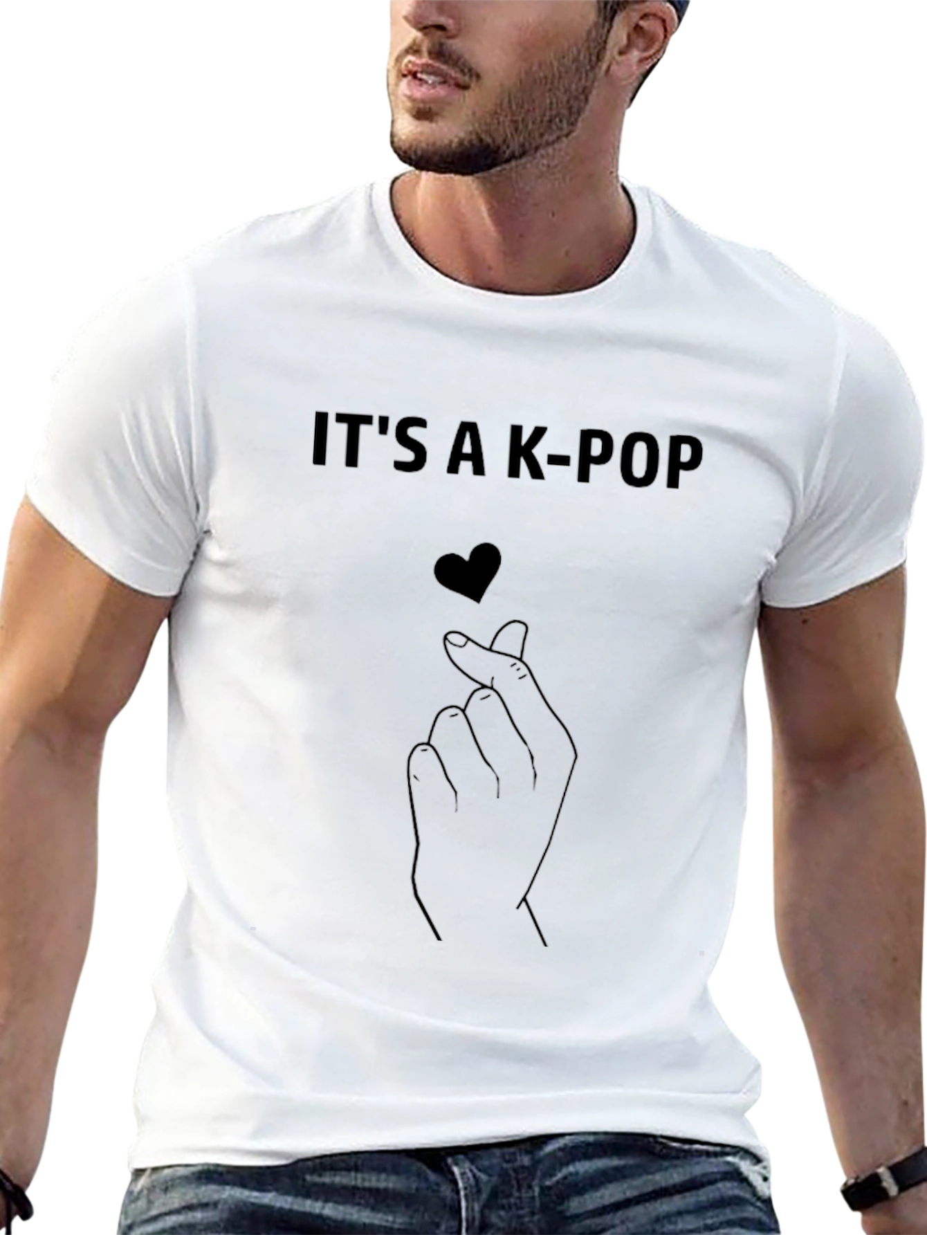 K-Pop Heart Graphic Tee
