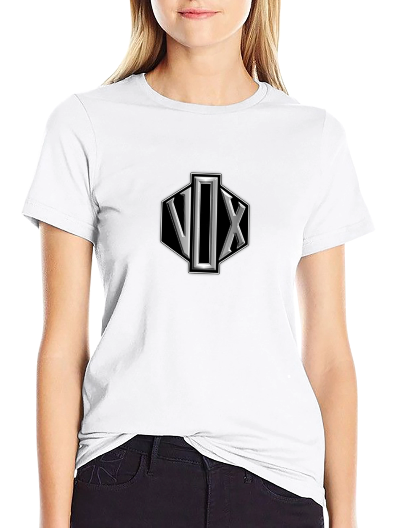 Vox Hexagon Logo Graphic T-Shirt - Black