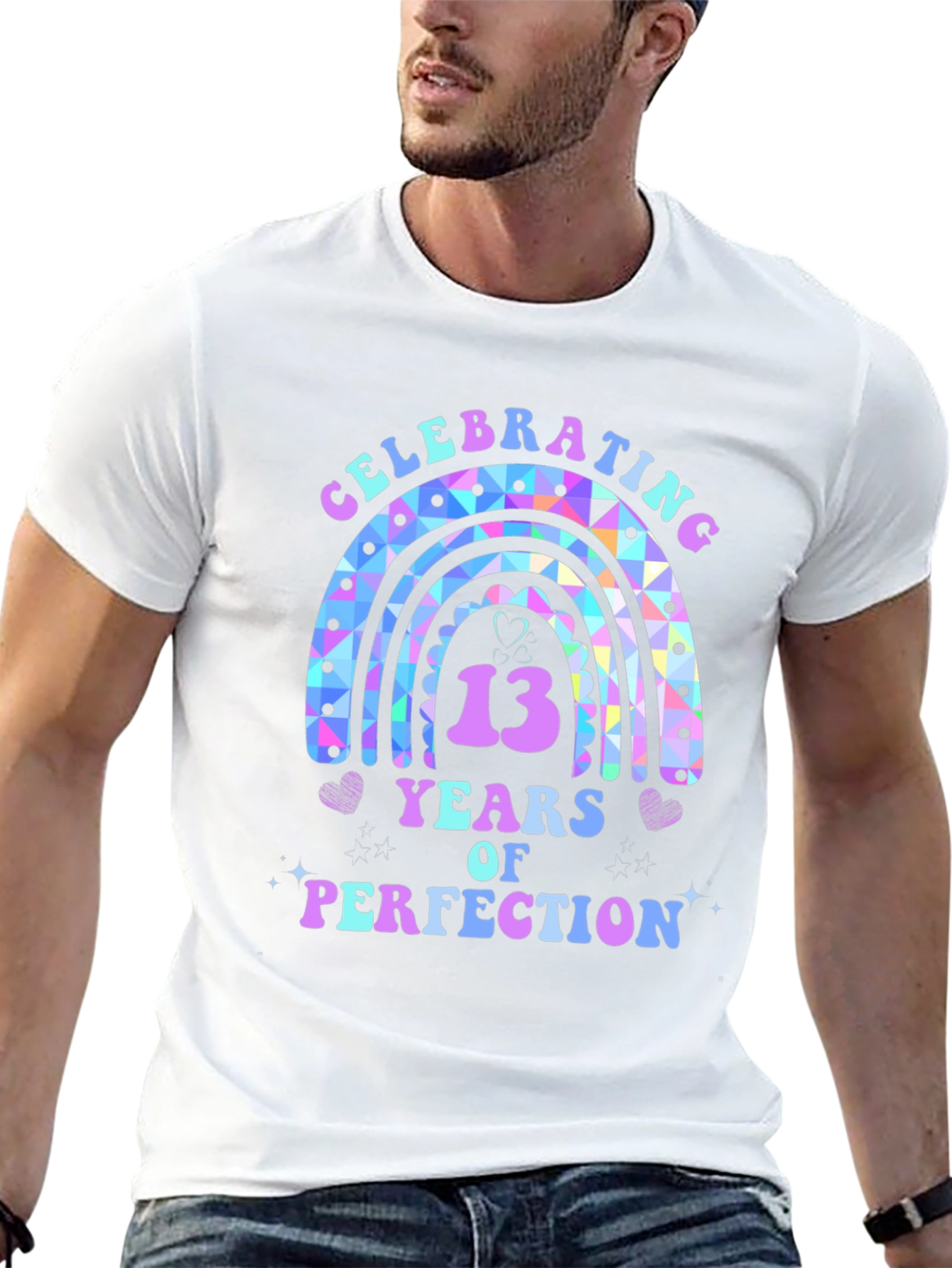 Celebrating 13 Years Rainbow Tee
