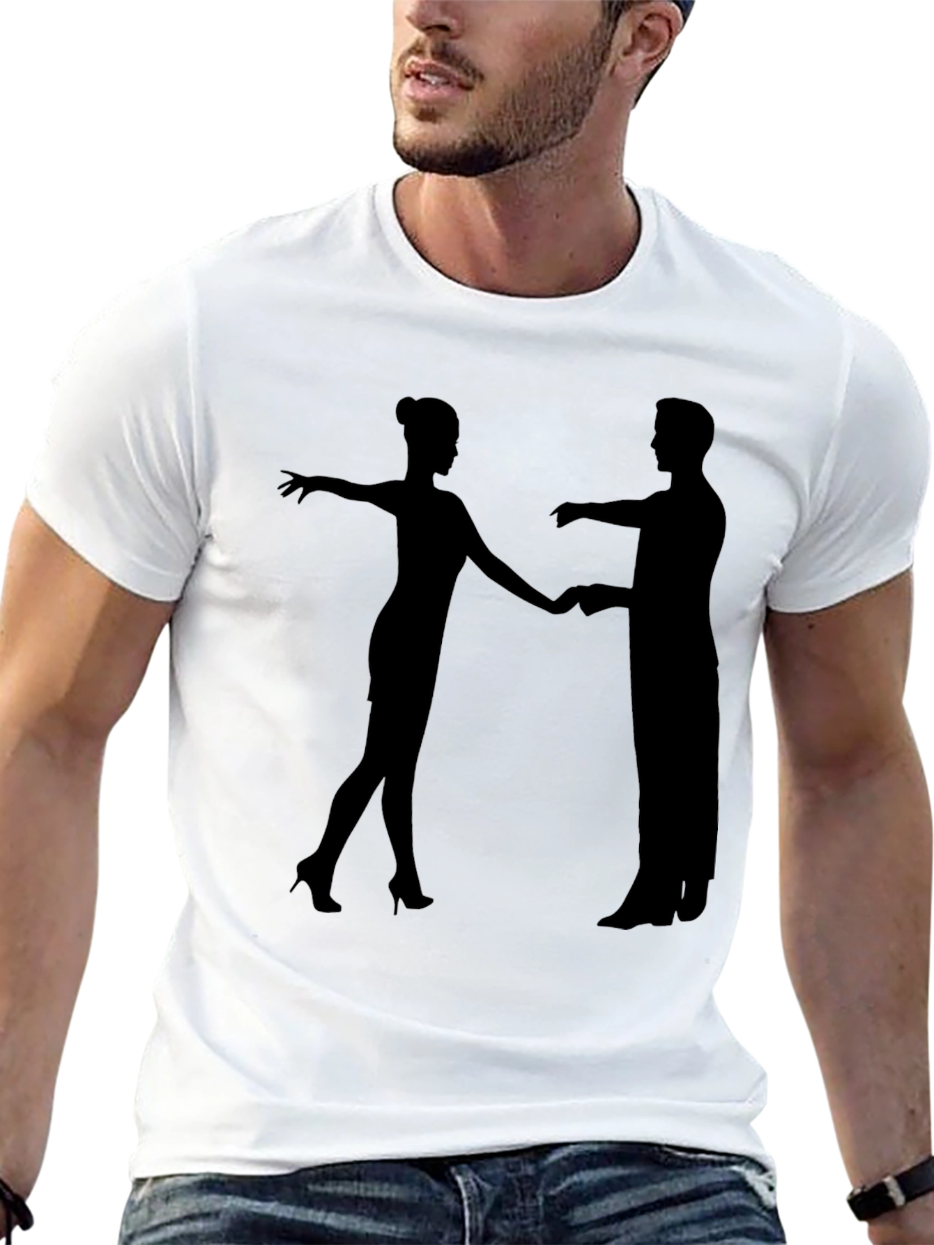 Dancing Duo Black T-Shirt