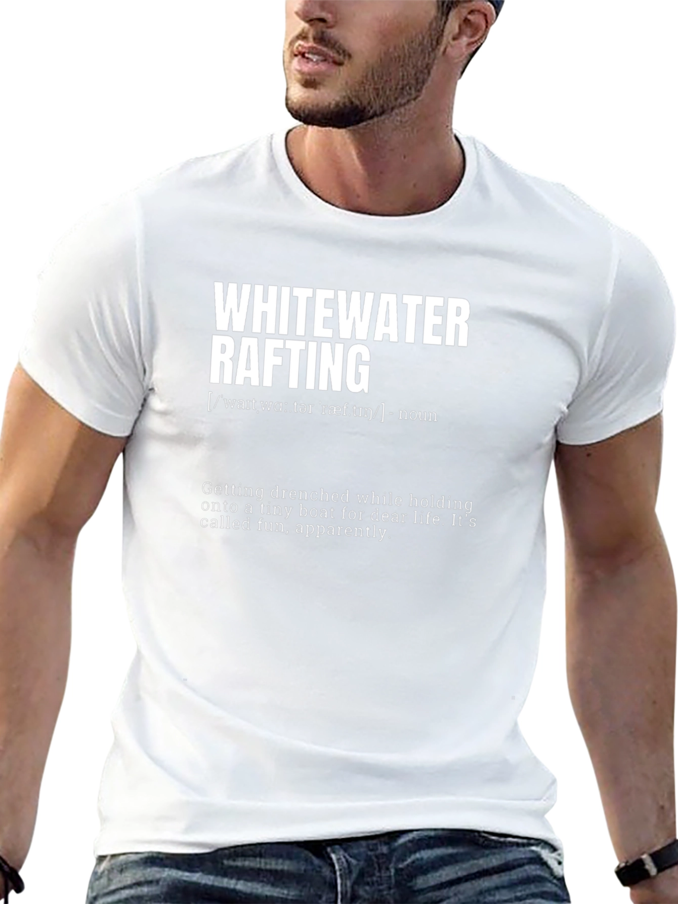 Whitewater Rafting Graphic T-Shirt - Funny Rafting Tee