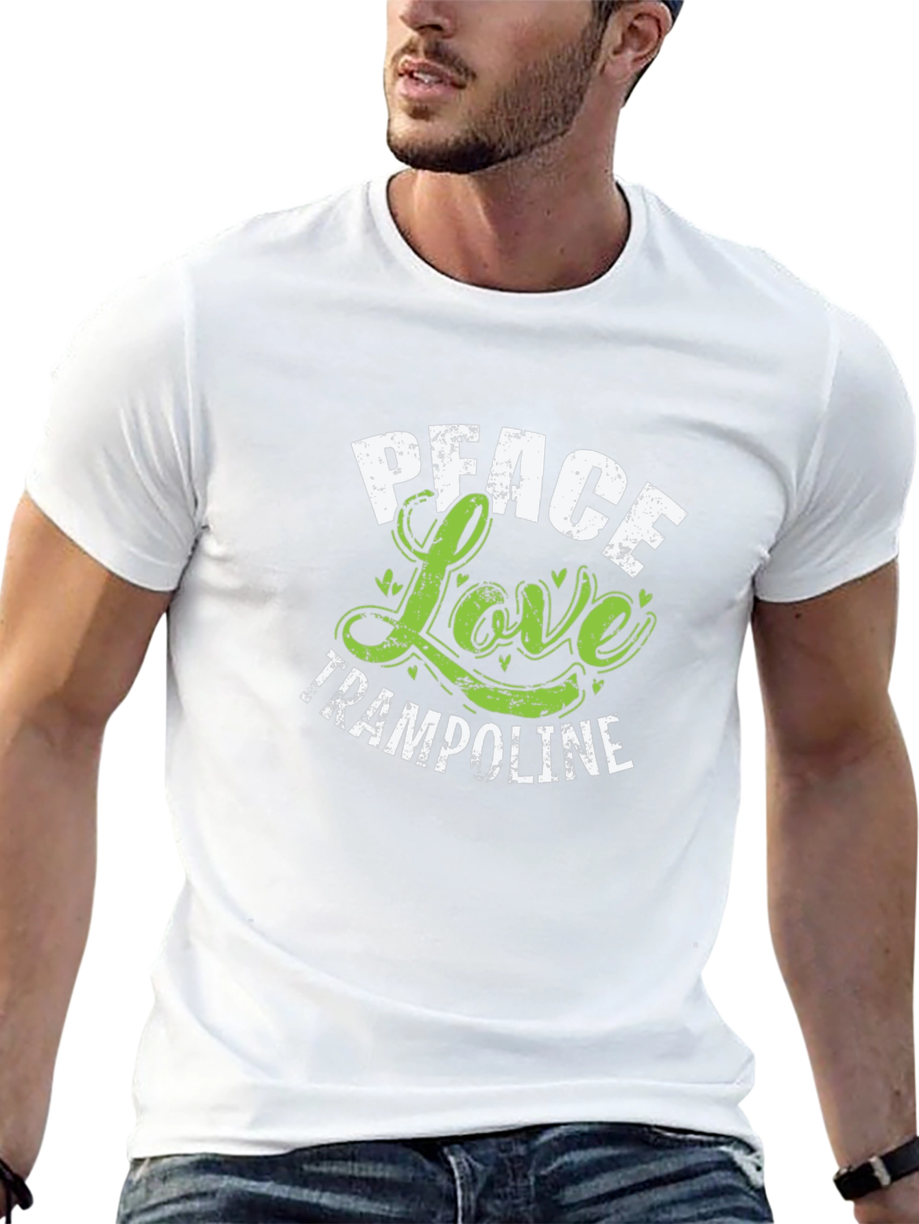 Peace Love Trampoline T-Shirt - Fun Sportswear