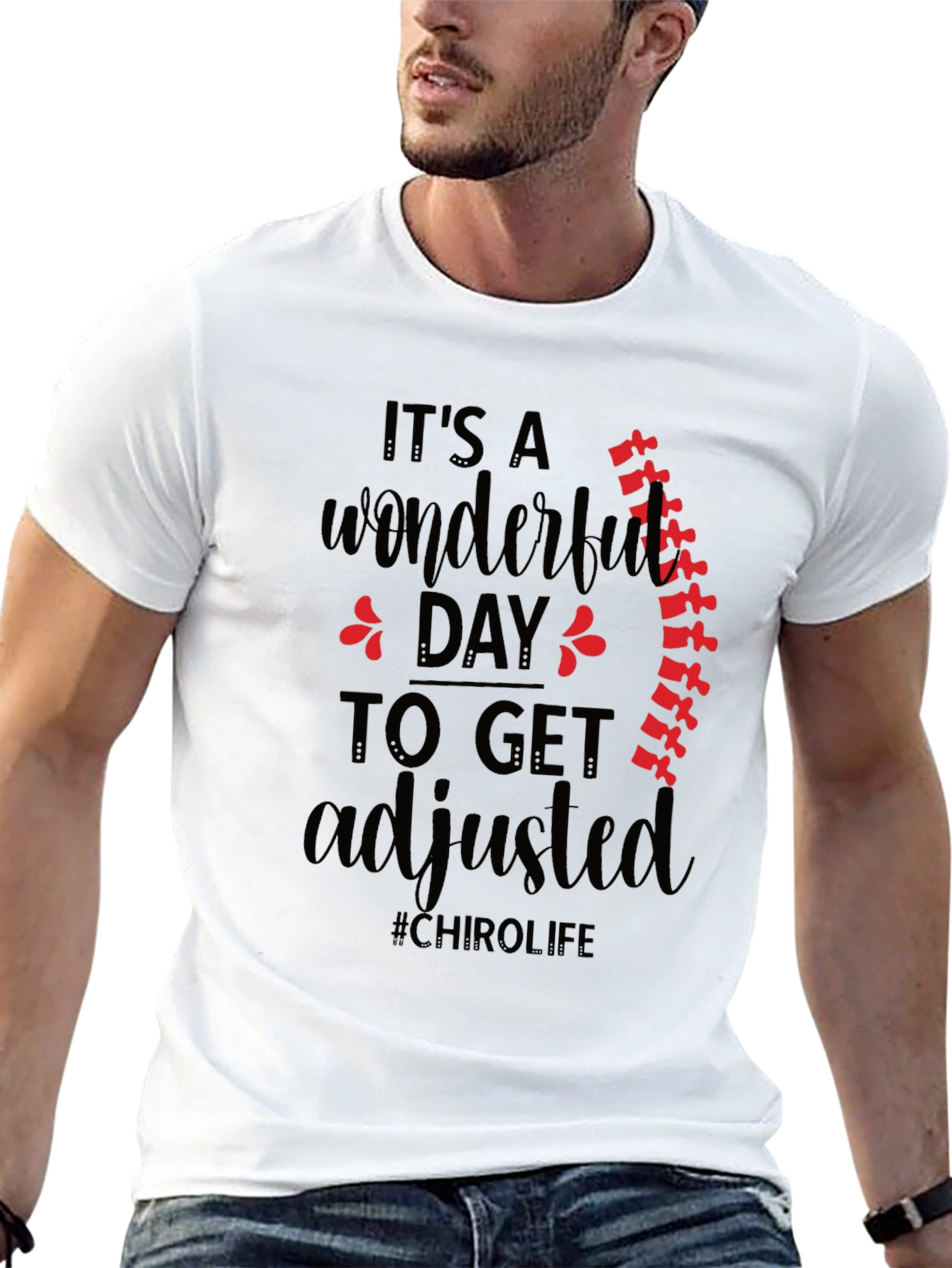 Chiropractic Adjustment Black T-Shirt