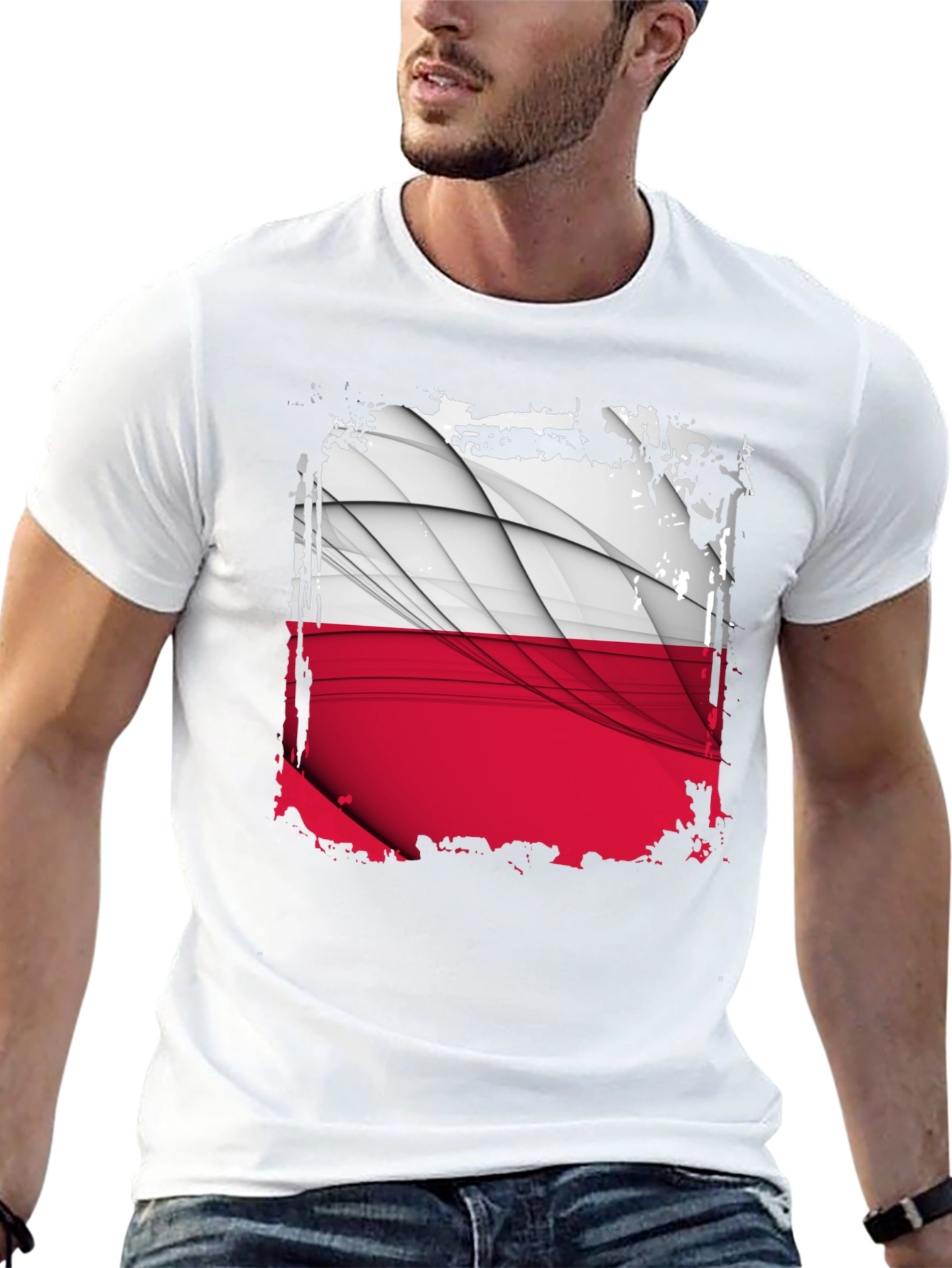 Poland Flag Graphic T-Shirt