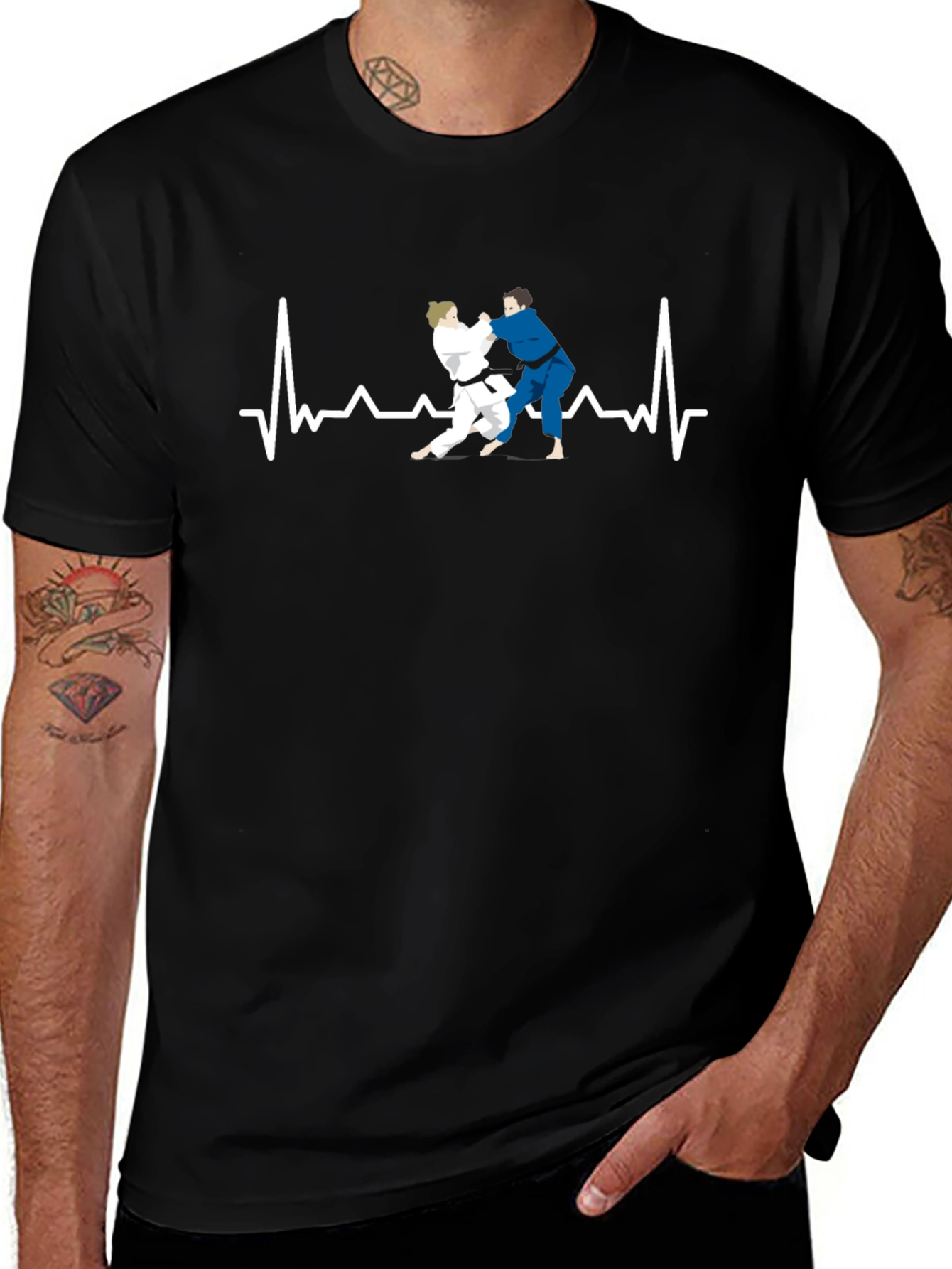 Judo Heartbeat T-Shirt - Martial Arts Graphic Tee