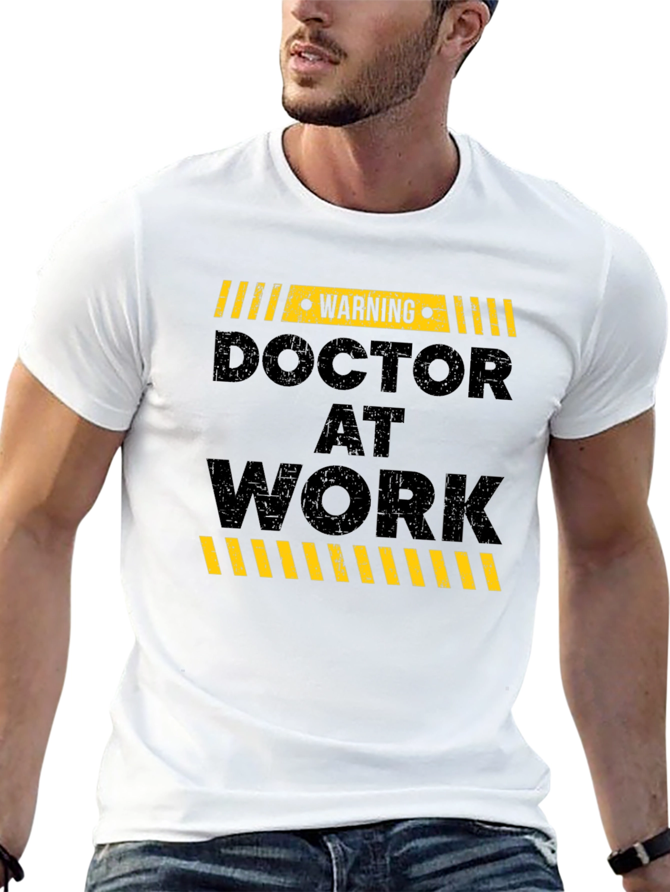 Warning Doctor at Work Graphic Tee