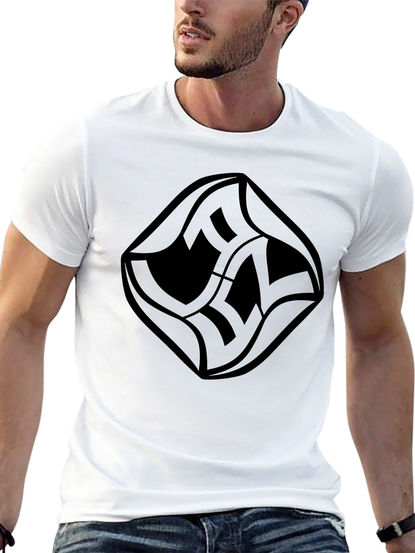Modern Graphic Tee - Stylish Black Design