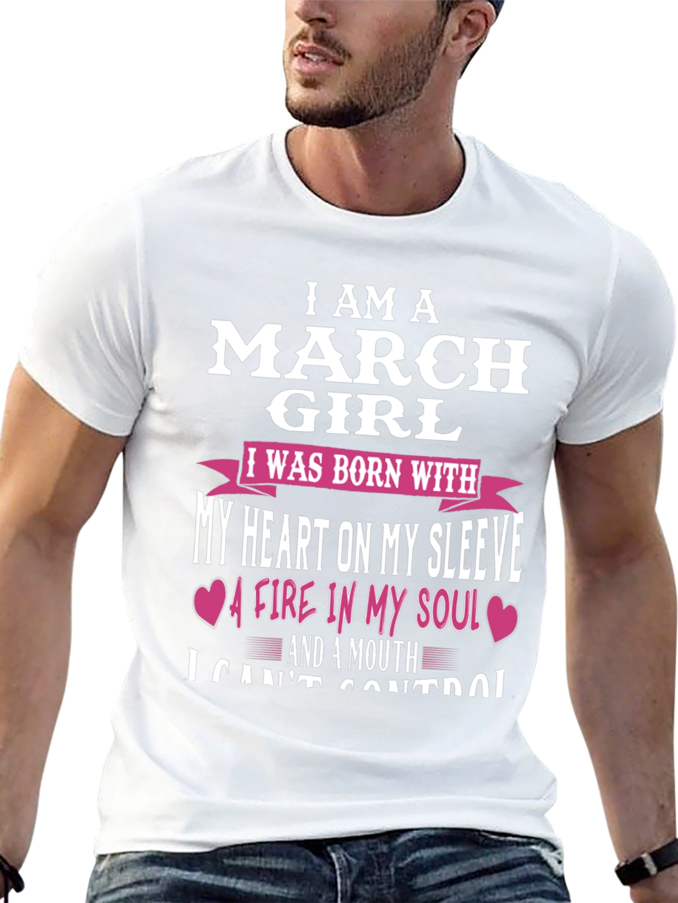 March Girl Graphic Tee - Heart On My Sleeve