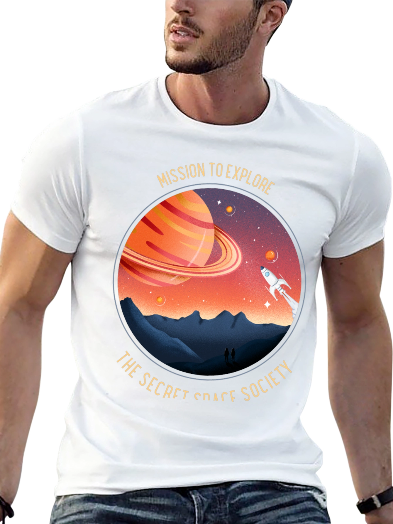 Space Society Graphic T-Shirt