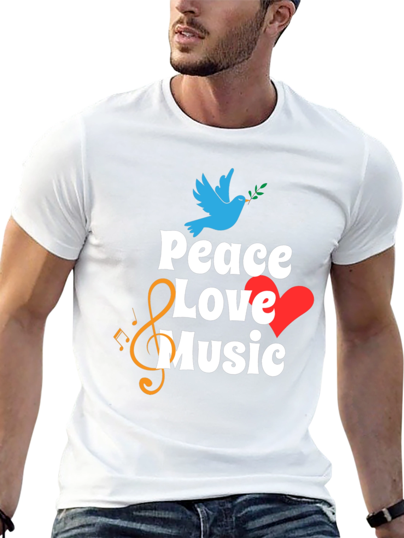 Peace Love Music Graphic Tee