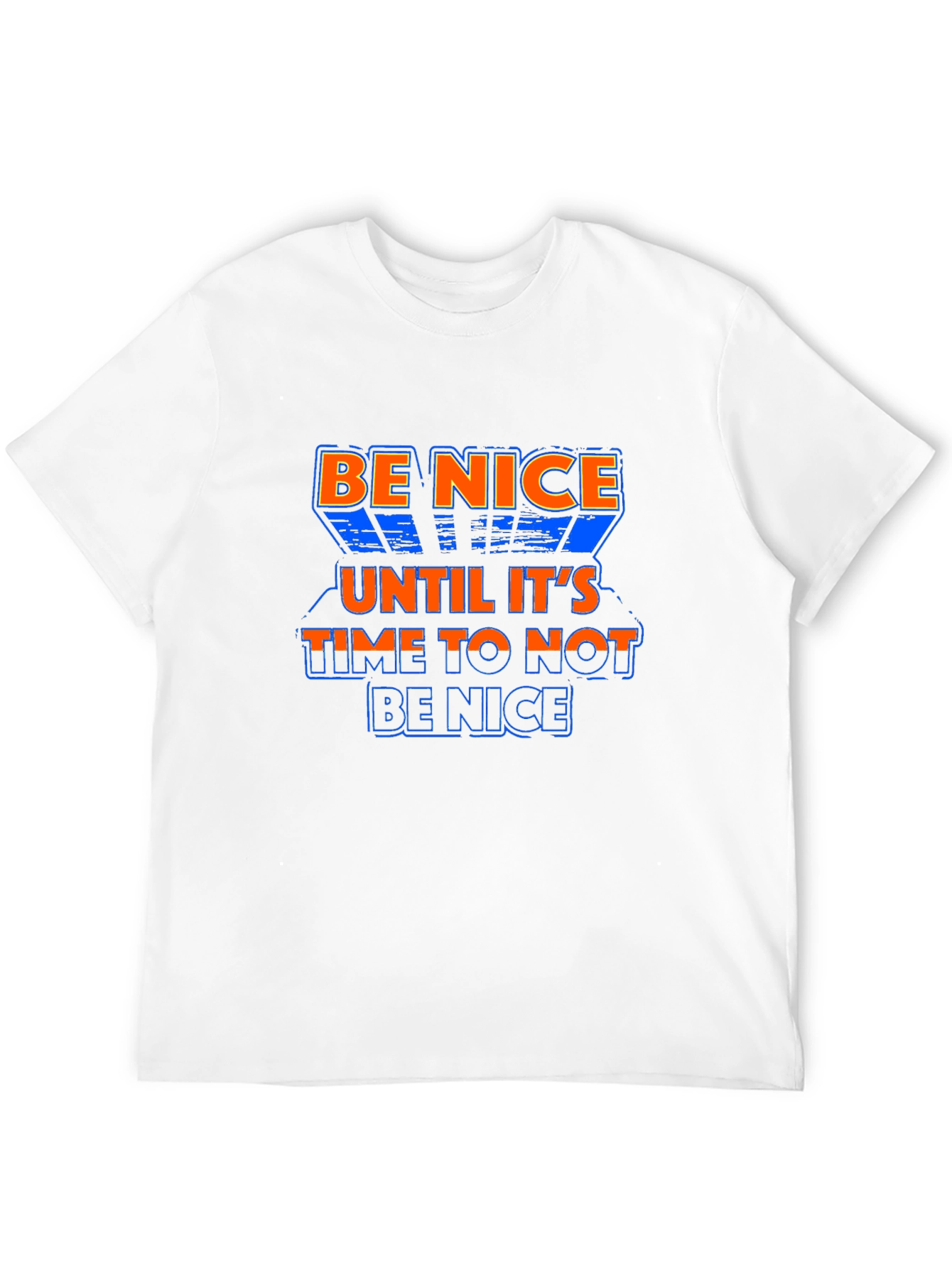 Be Nice Graphic Print Crew Neck T-Shirt