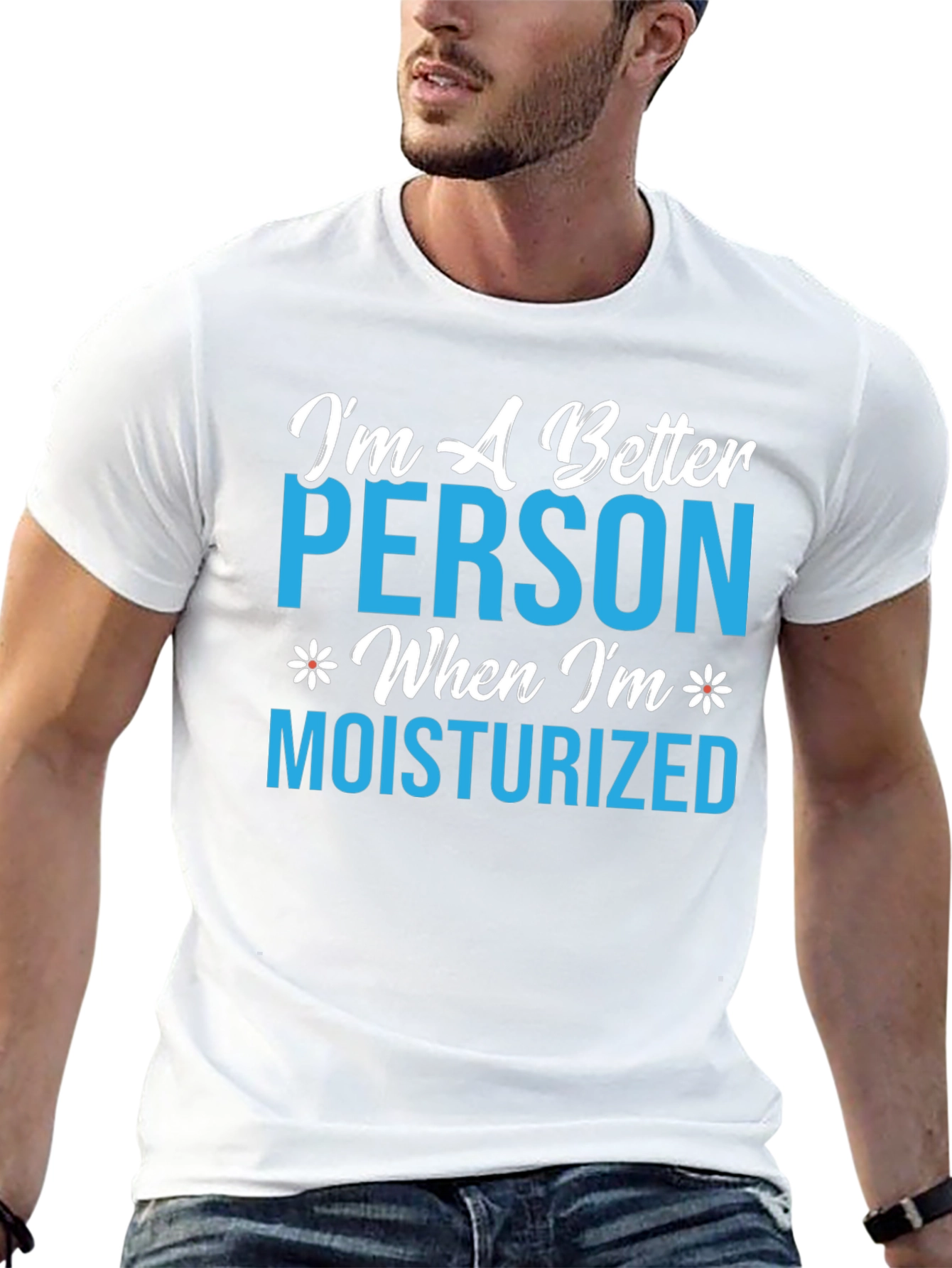 Moisturized Person Graphic T-Shirt - Black