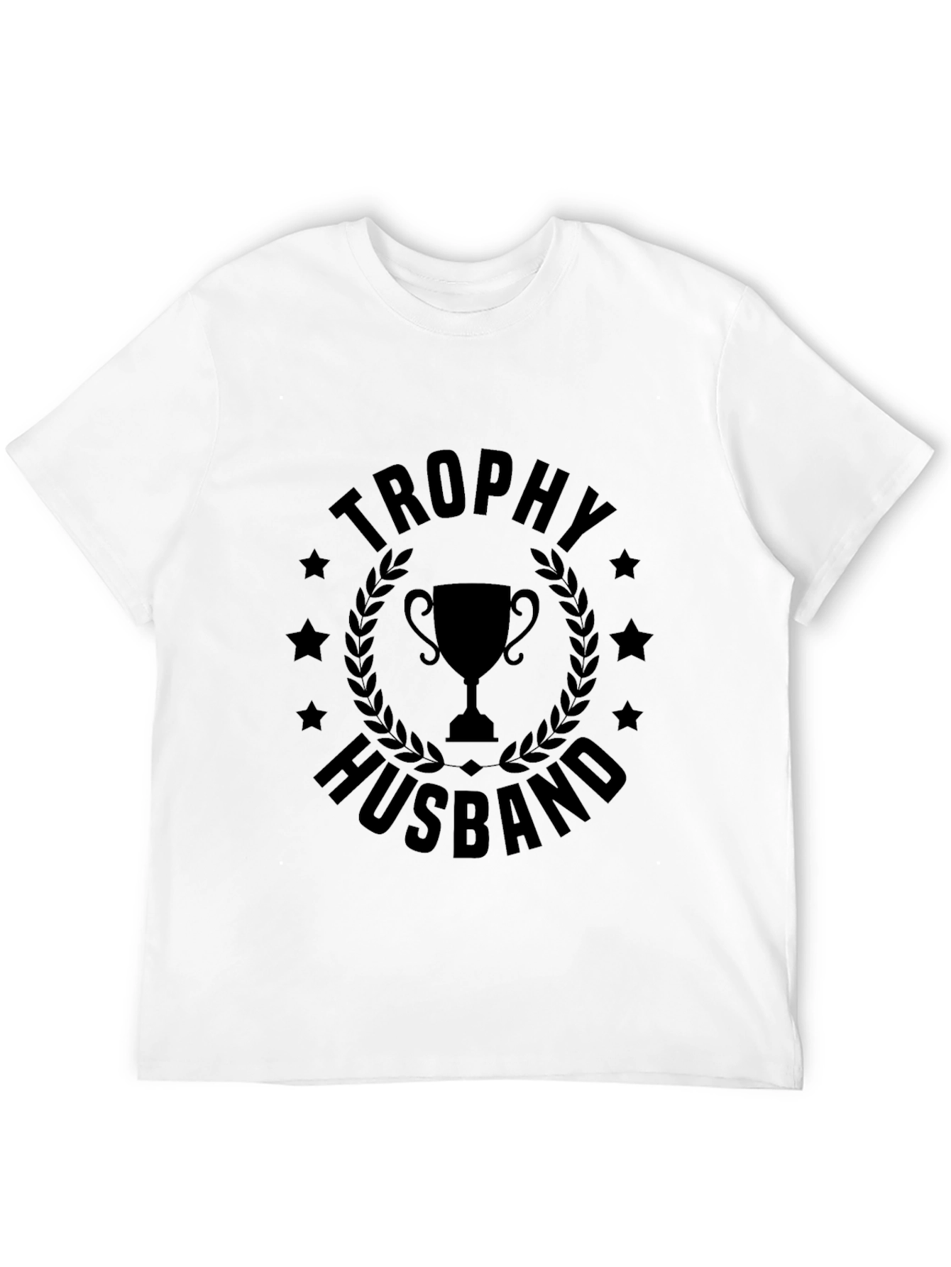 Trophy Husband Graphic Tee - Black Cotton T-Shirt