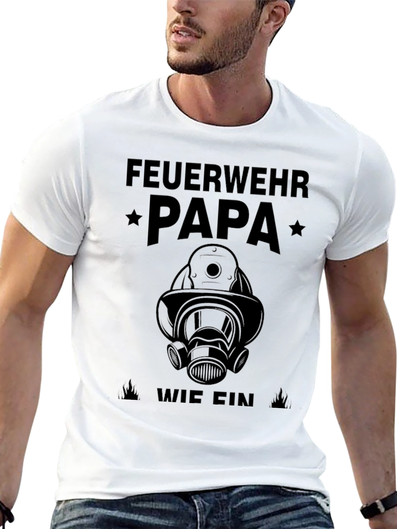 Firefighter Dad T-Shirt - Heroic Fathers Day Gift