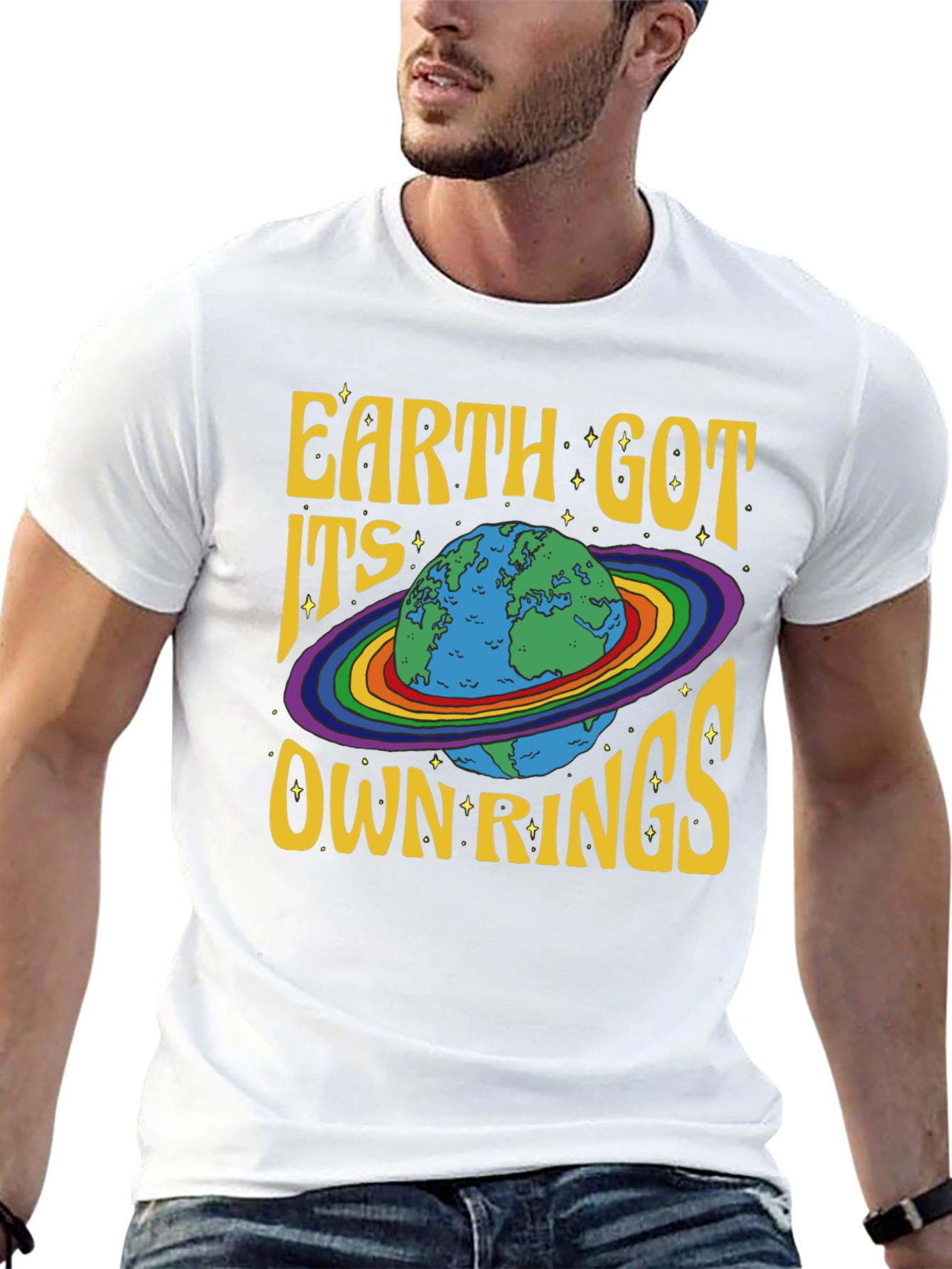 Earth Got Its Own Rings Graphic Tee