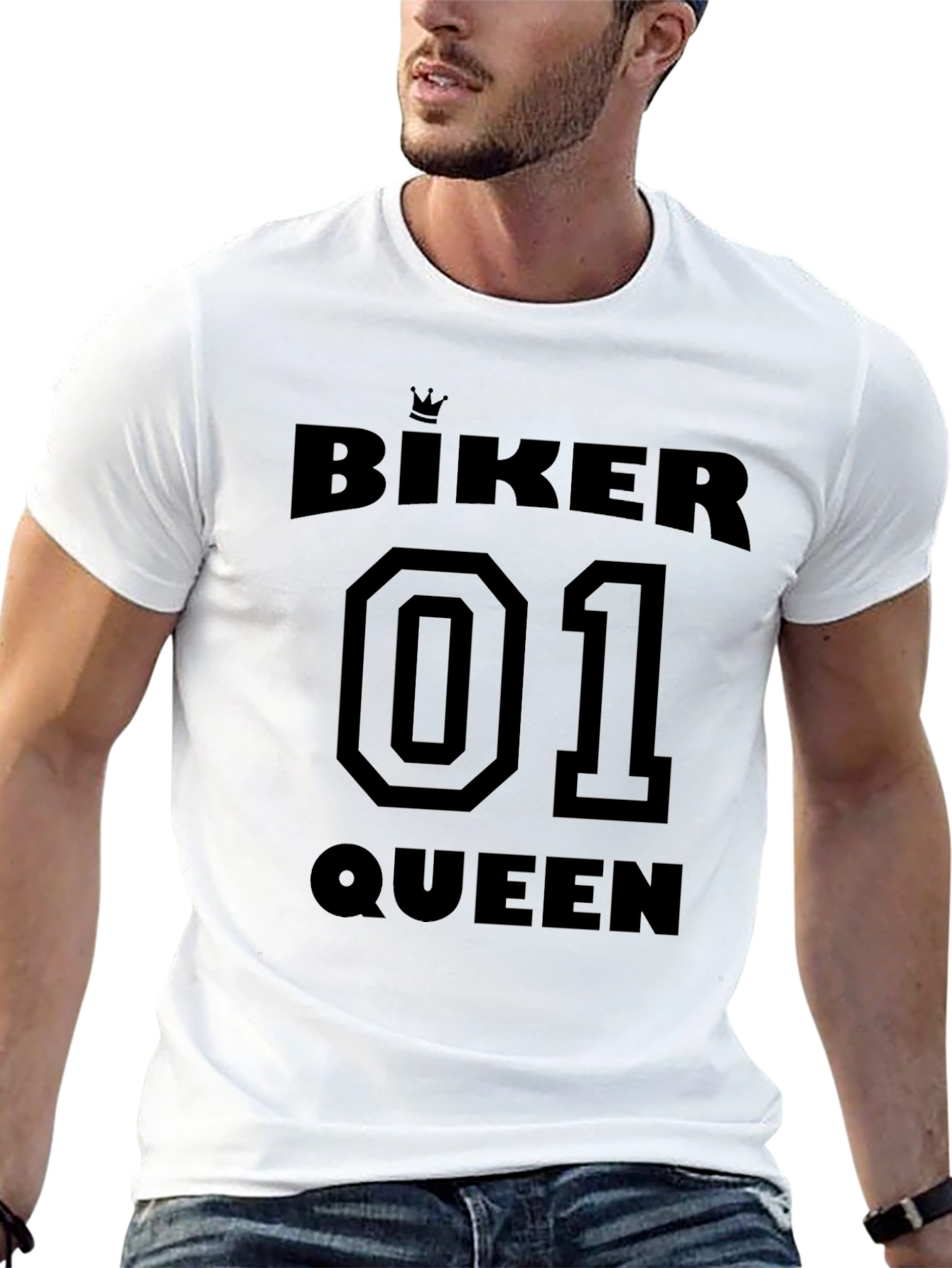 Biker Queen 01 Black Graphic Tee