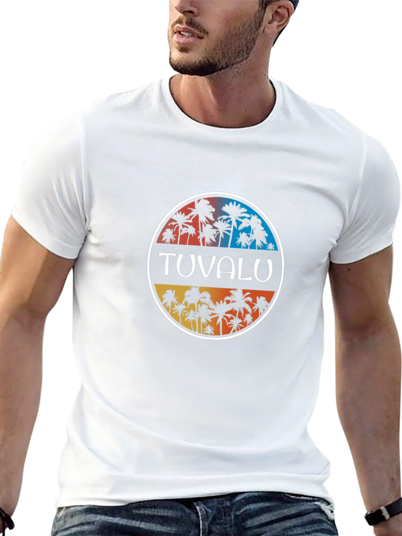 Tuvalu Palm Tree T-Shirt - Island Life Style