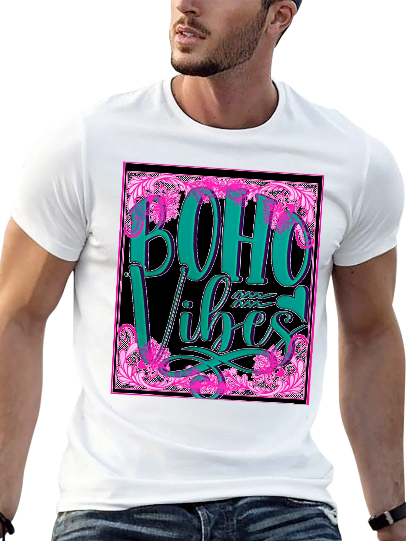 Boho Vibes Graphic Tee - Stylish & Trendy